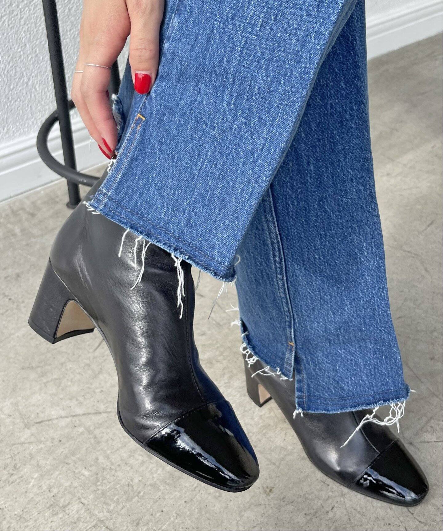 FABIO RUSCONI / ファビオルスコーニ】2トーンショートブーツ  