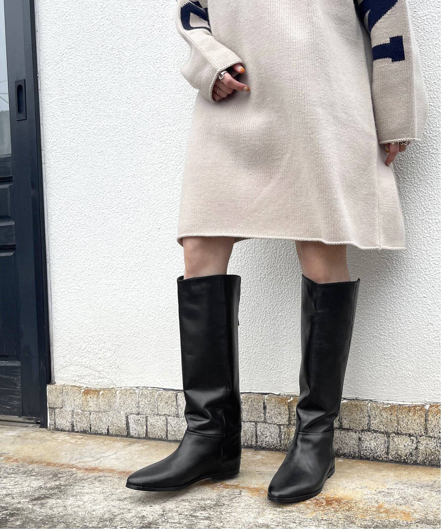 CORSO ROMA 9 / コルソローマノーヴェ】インヒールロングブーツ 
