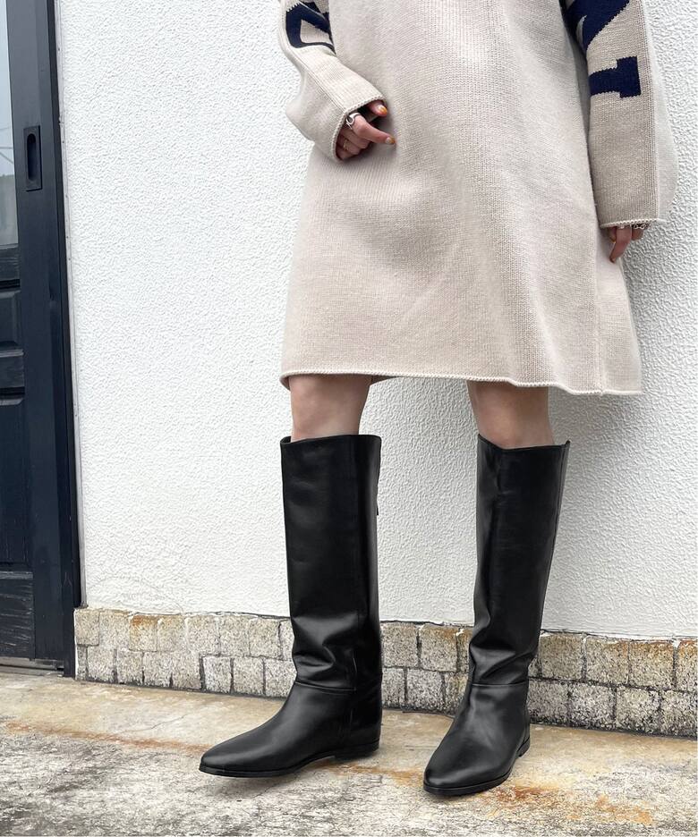 CORSO ROMA 9 / コルソローマノーヴェ】インヒールロングブーツ  