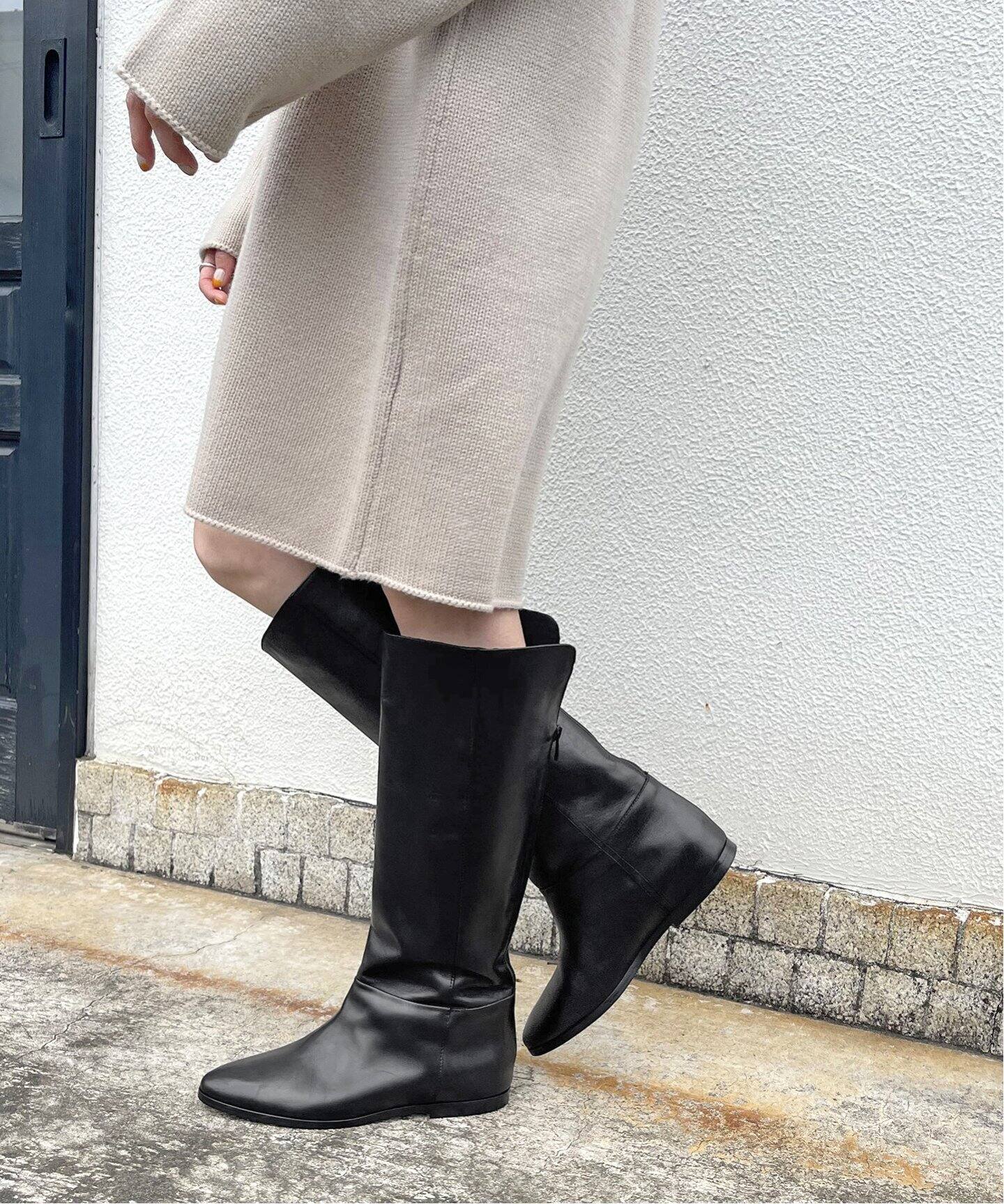 CORSO ROMA 9 / コルソローマノーヴェ】インヒールロングブーツ 
