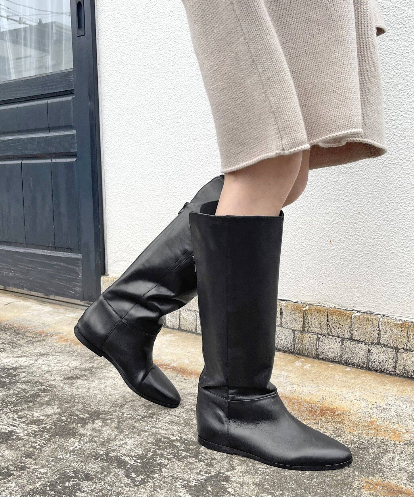 CORSO ROMA 9 / コルソローマノーヴェ】インヒールロングブーツ 