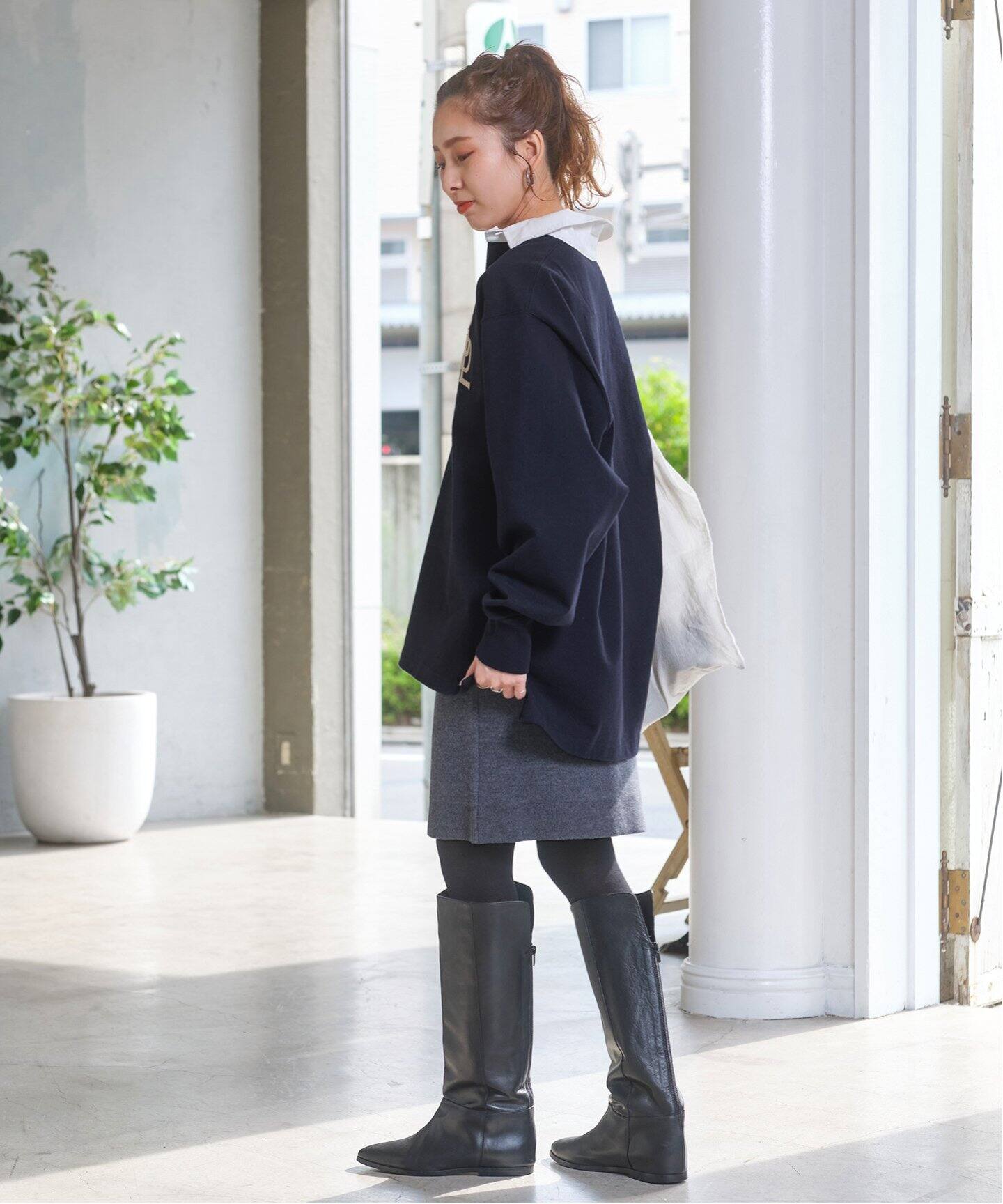 CORSO ROMA 9 / コルソローマノーヴェ】インヒールロングブーツ 