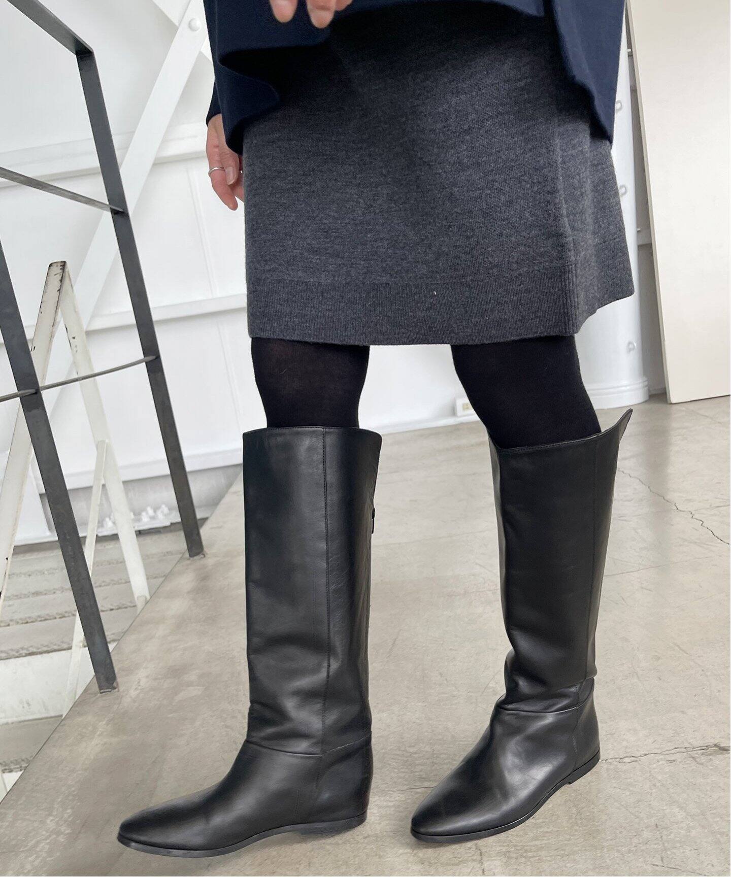 CORSO ROMA 9 / コルソローマノーヴェ】インヒールロングブーツ 