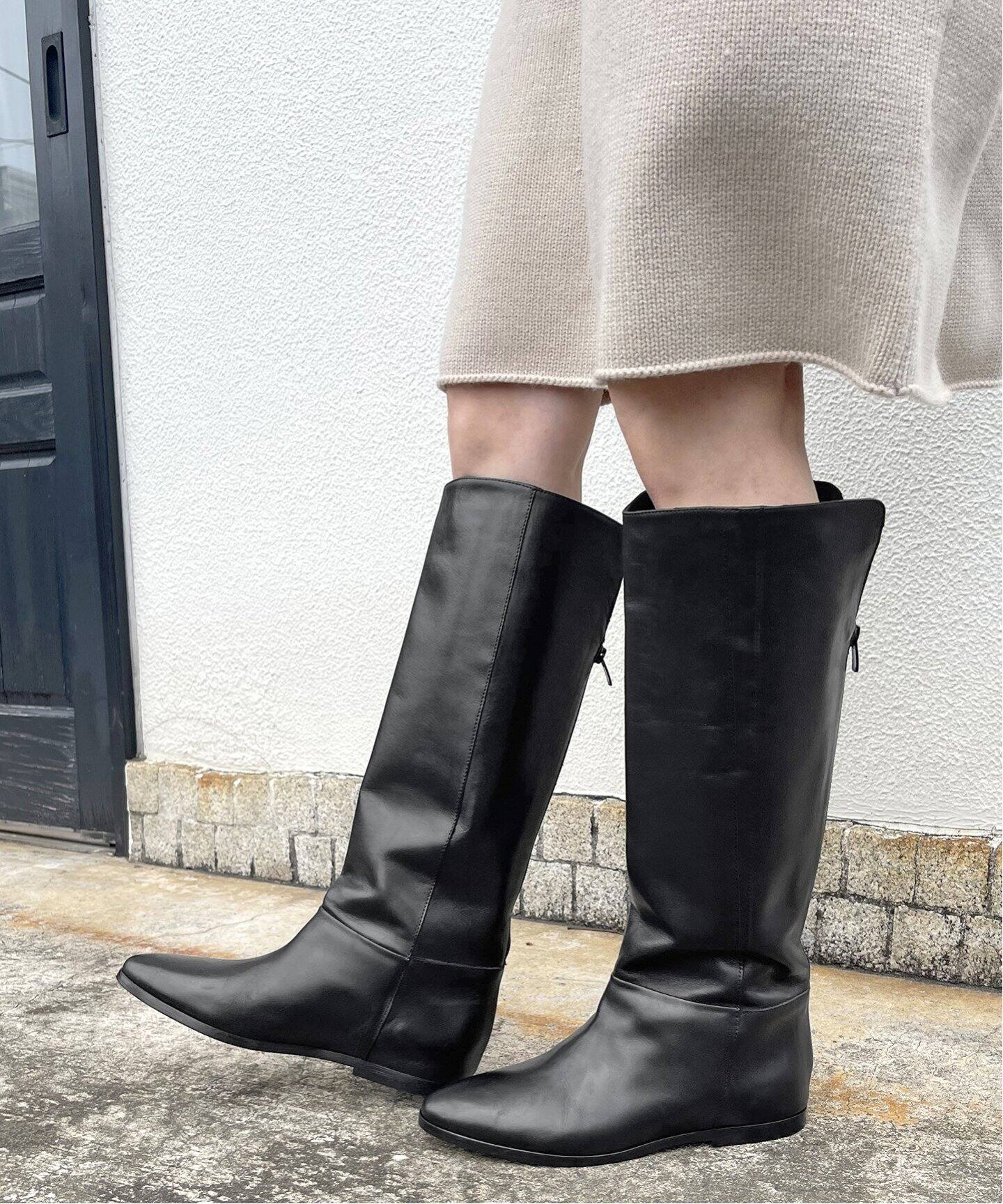 CORSO ROMA 9 / コルソローマノーヴェ】インヒールロングブーツ  