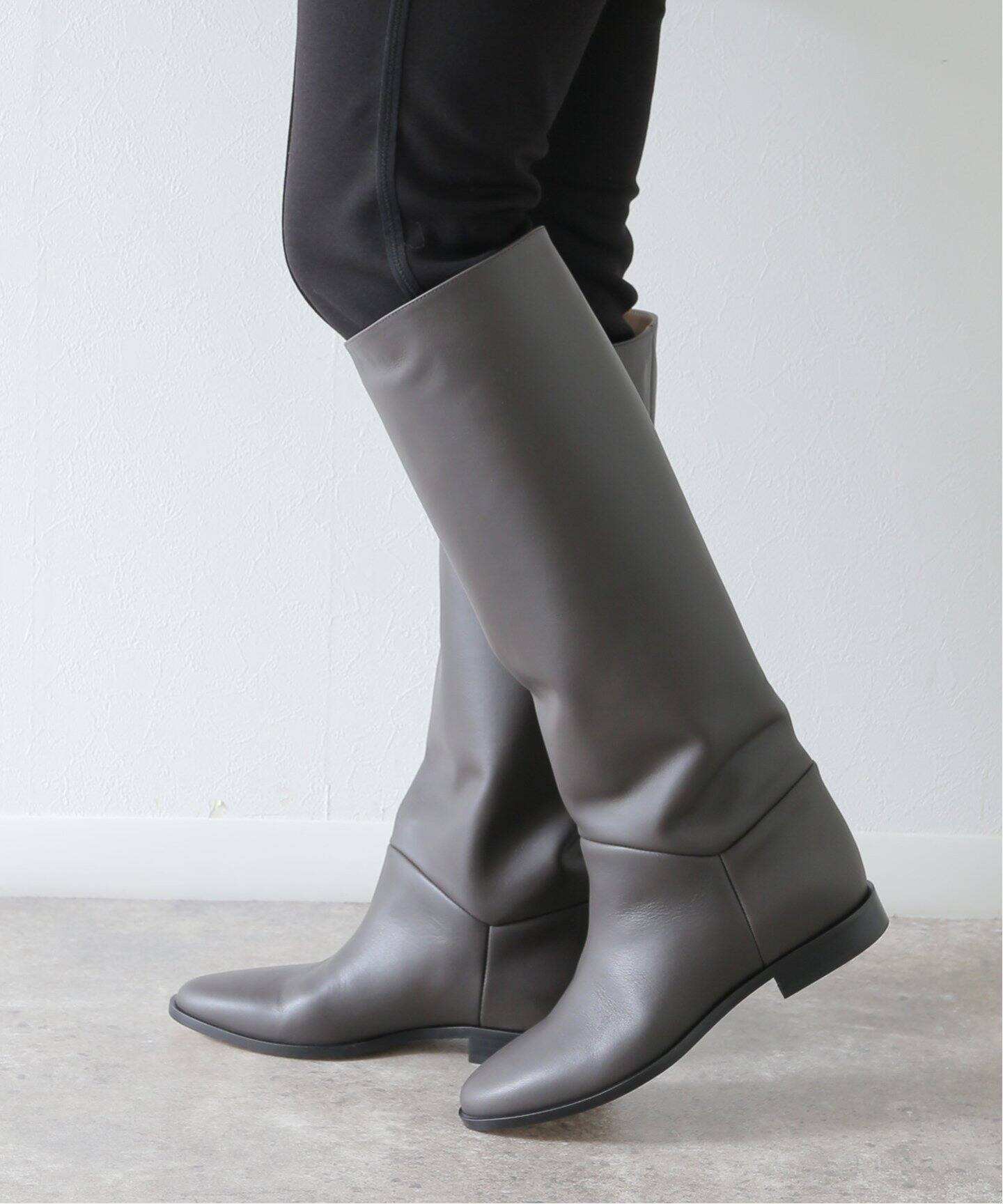 2023FW☆BRENTAブレンタ☆ロングブーツ37 （BRENTA/ブレンタ】calf 