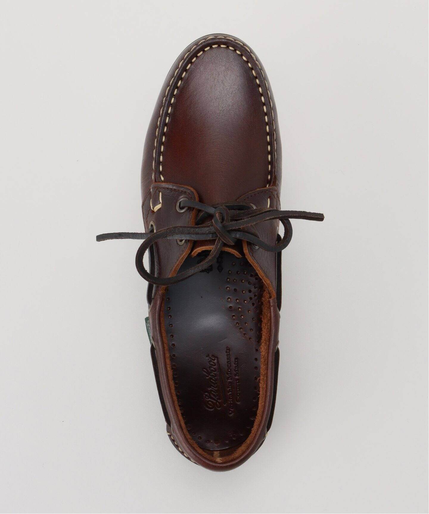 パラブーツparabootデッキシューズ6ハーフバースヌバックグリンゴ  