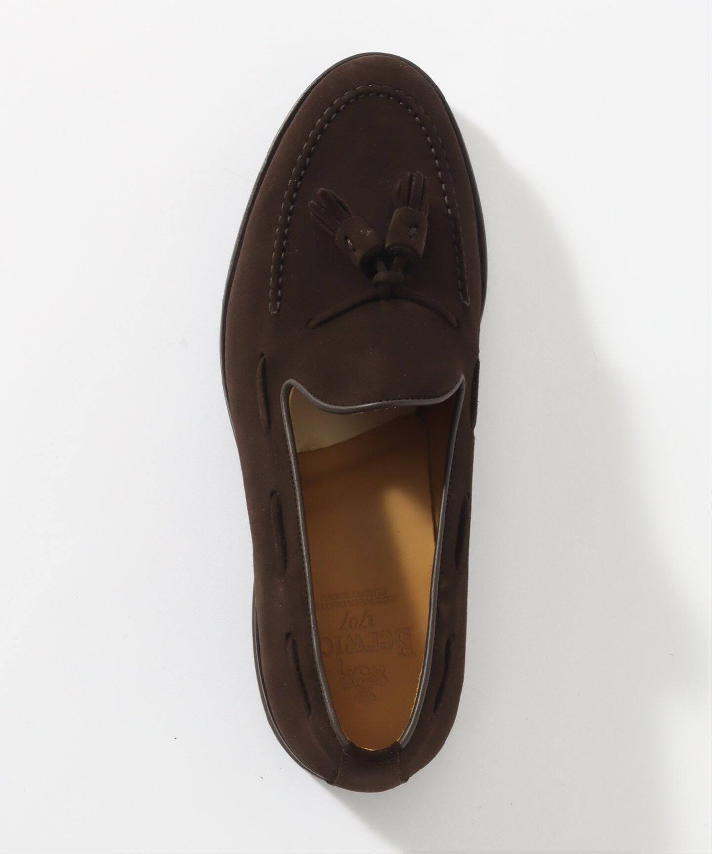 Berwick1707 / バーウィック1707】Suede Tassel Loafer 8491（レザー
