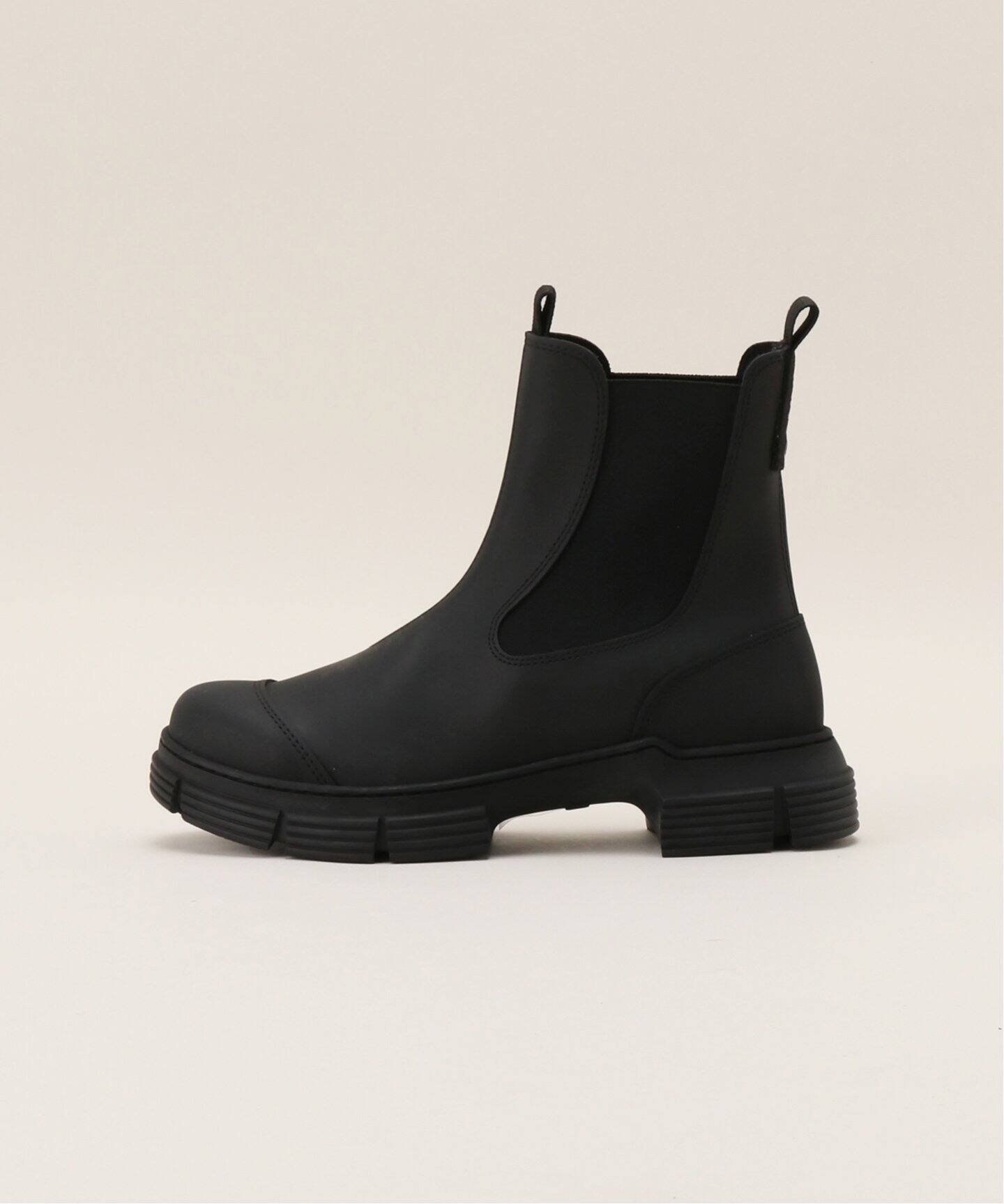 GANNI/ガニー】Recycled Rubber City Boot：ショートブーツ（ブーティ 
