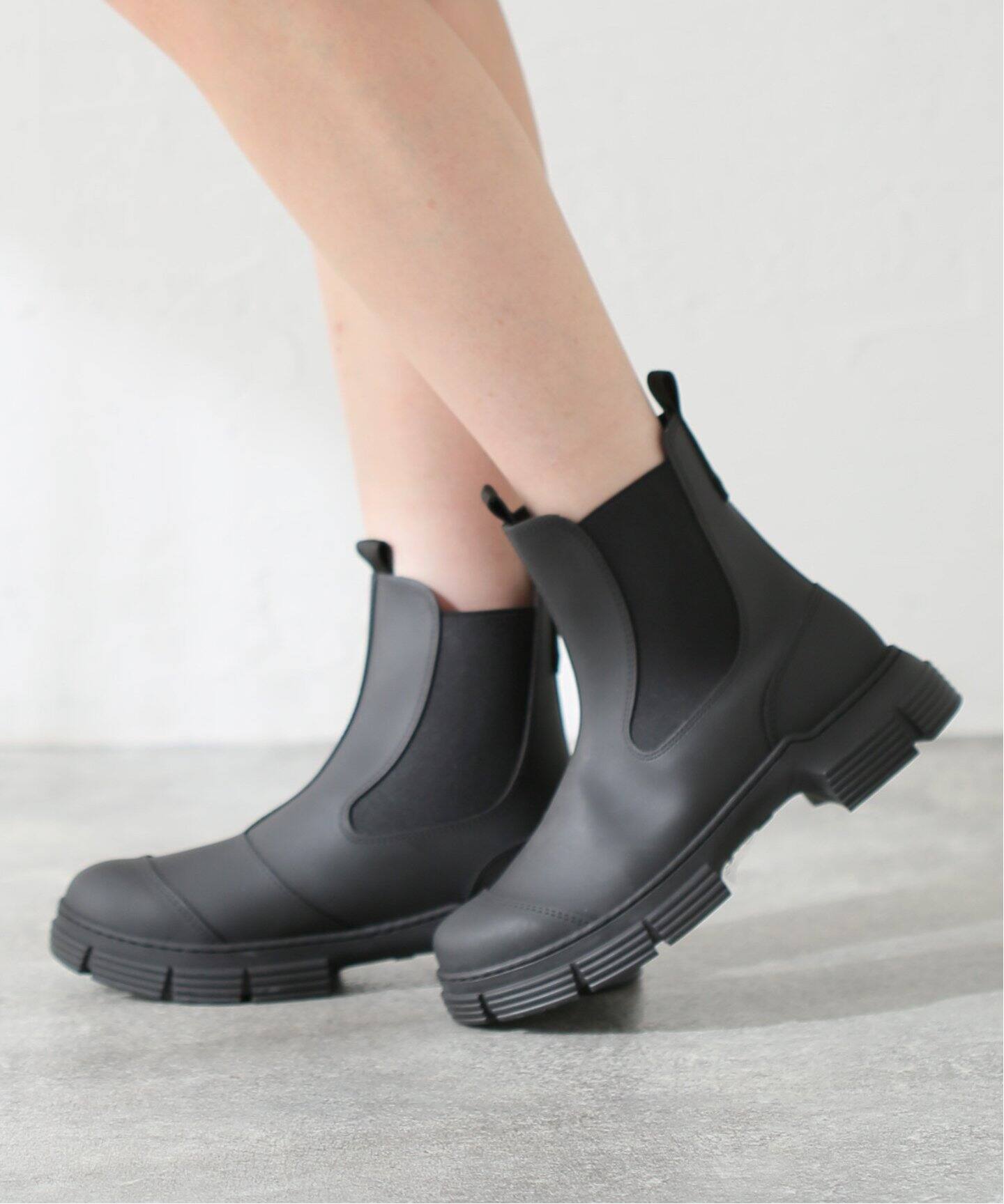 Ganni ガニー ラバー チェルシー ブーツ ブラック 37（新品 GANNI 