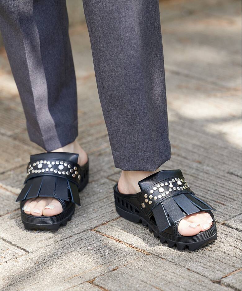 別注【BENCH/ベンチ】BENSAN-D TURQUOISE CHUNKY LOAFER：サンダル 