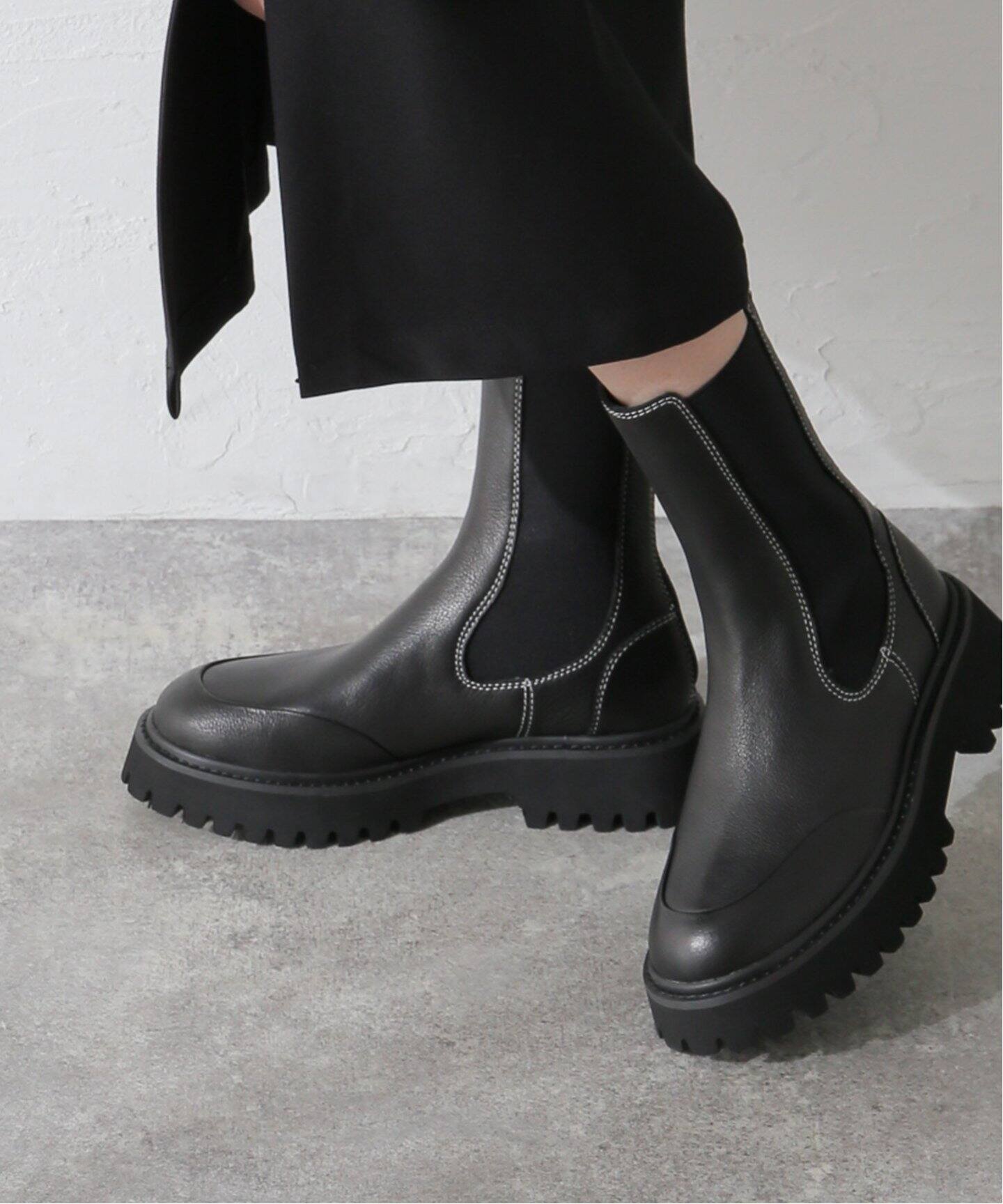 MOLLINI /モリーニ】SHAMPAS-MO Boots：サイドゴアブーツ（ブーティ 
