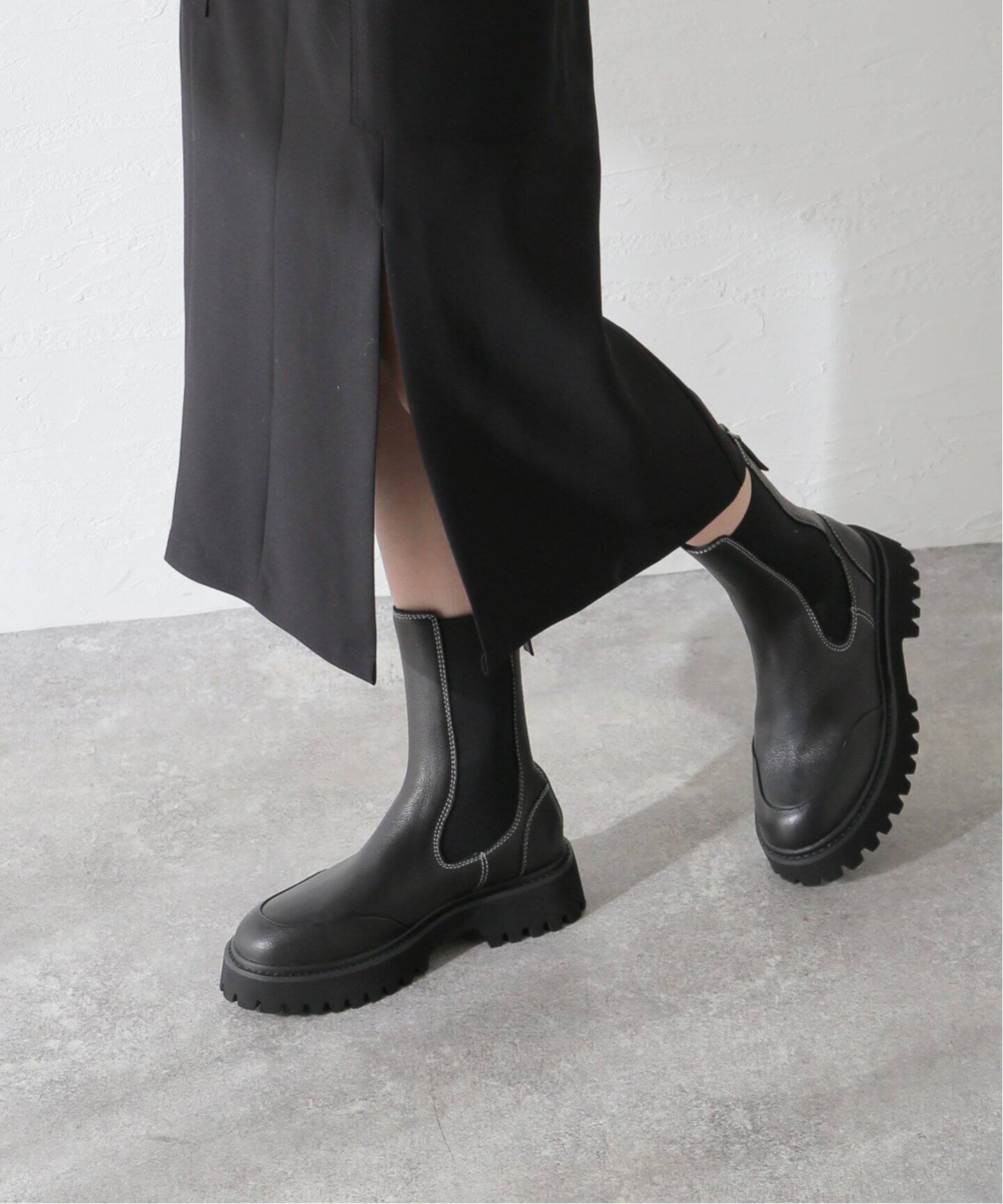 MOLLINI /モリーニ】SHAMPAS-MO Boots：サイドゴアブーツリネンの 