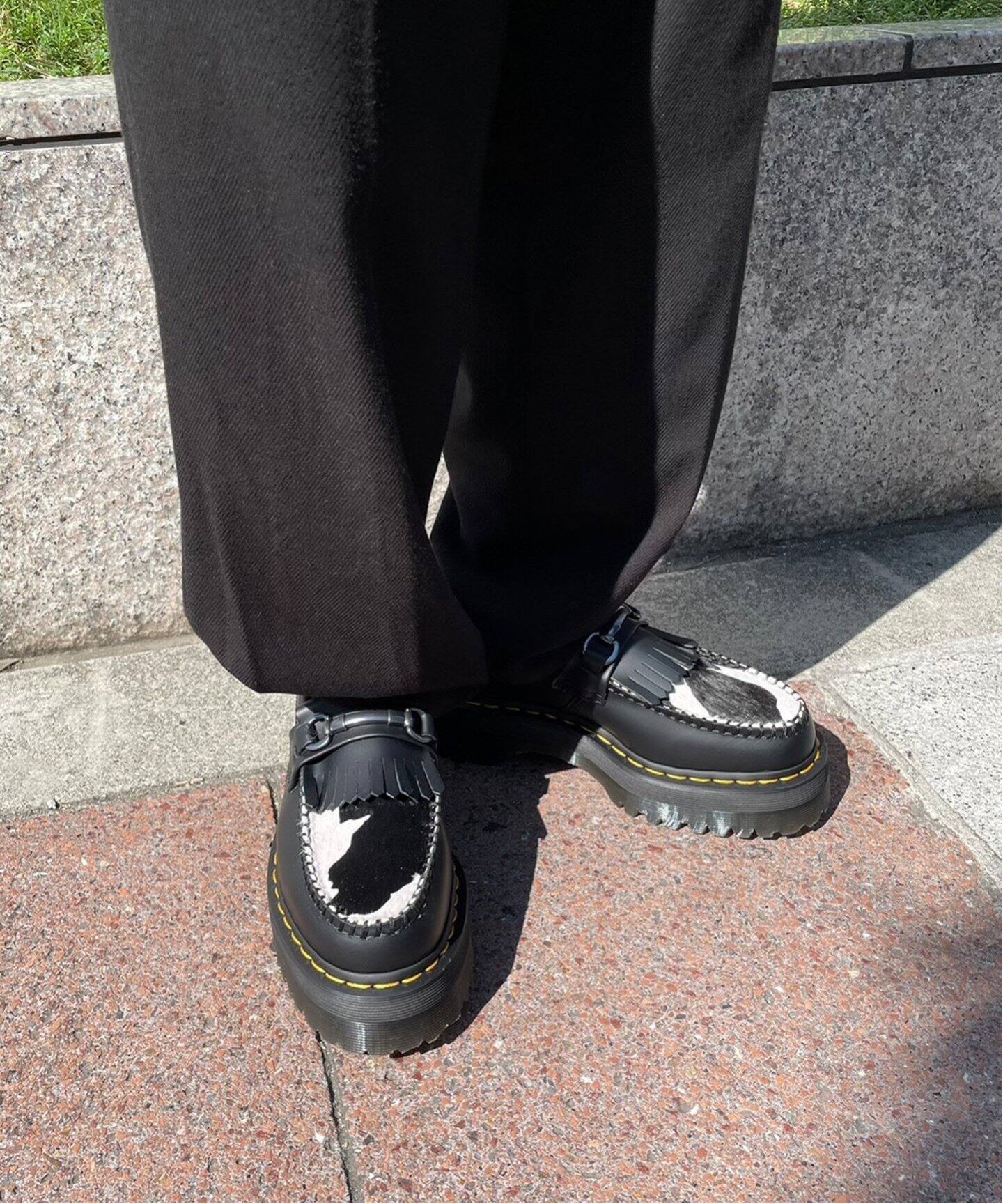 Dr.Martens/ドクターマーチン】Adrian Snaffle Quad：ローファー 