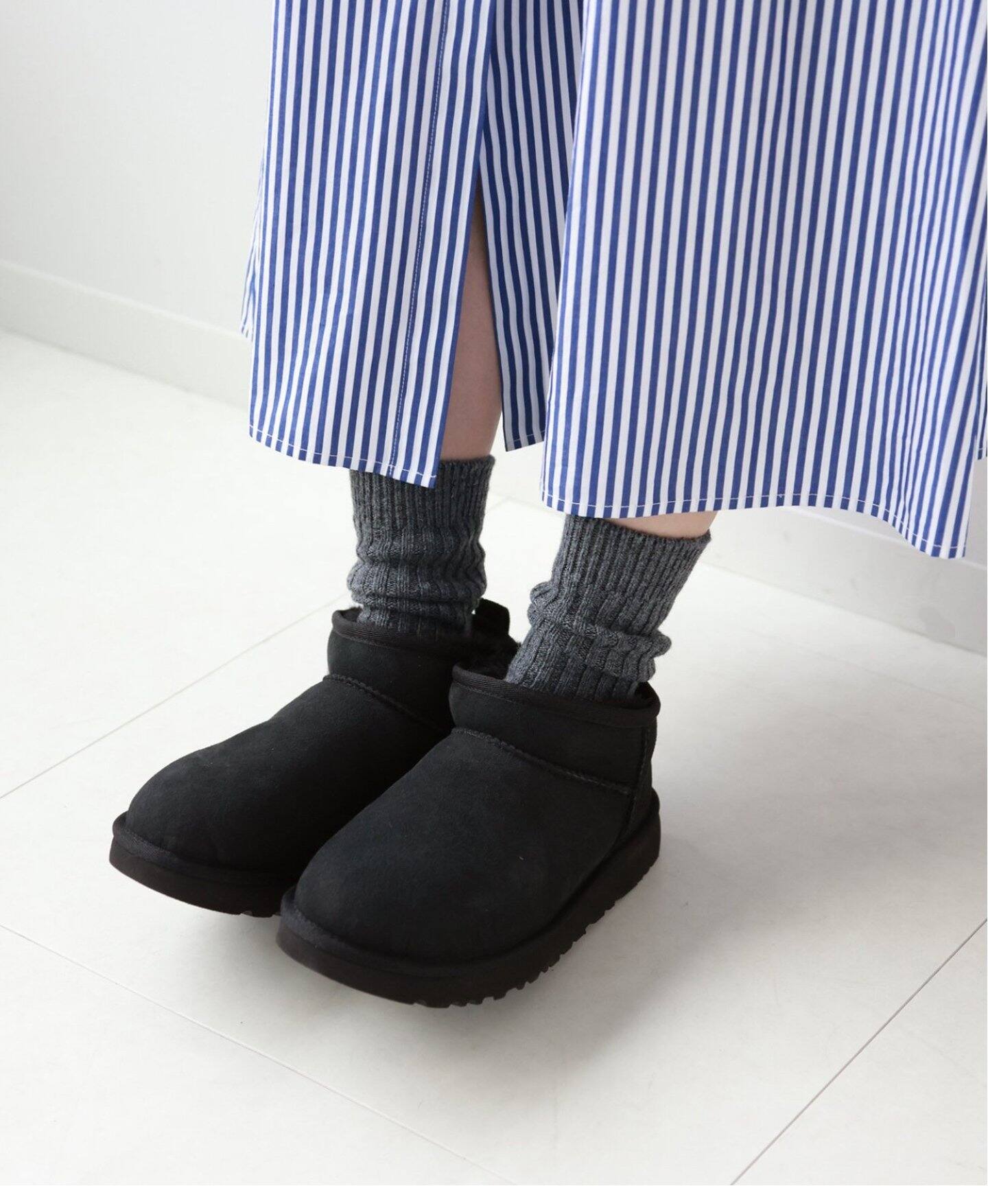 □《追加》【UGG/アグ】CLASSIC ULTRA MINI：ショートブーツ（ブーティ  