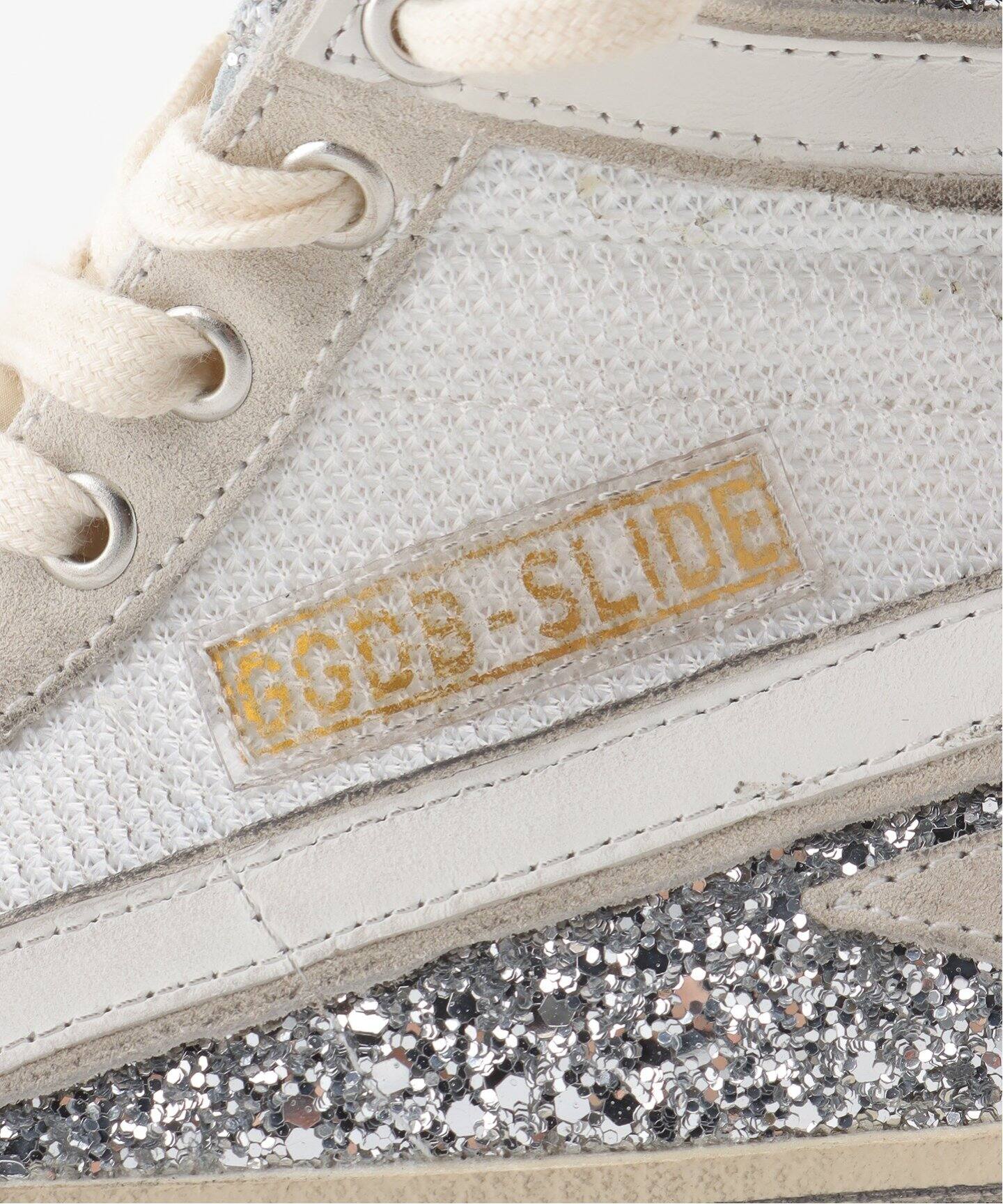 GOLDEN GOOSE/ゴールデングース】 SLIDE NET AND GLITTER UPPER 