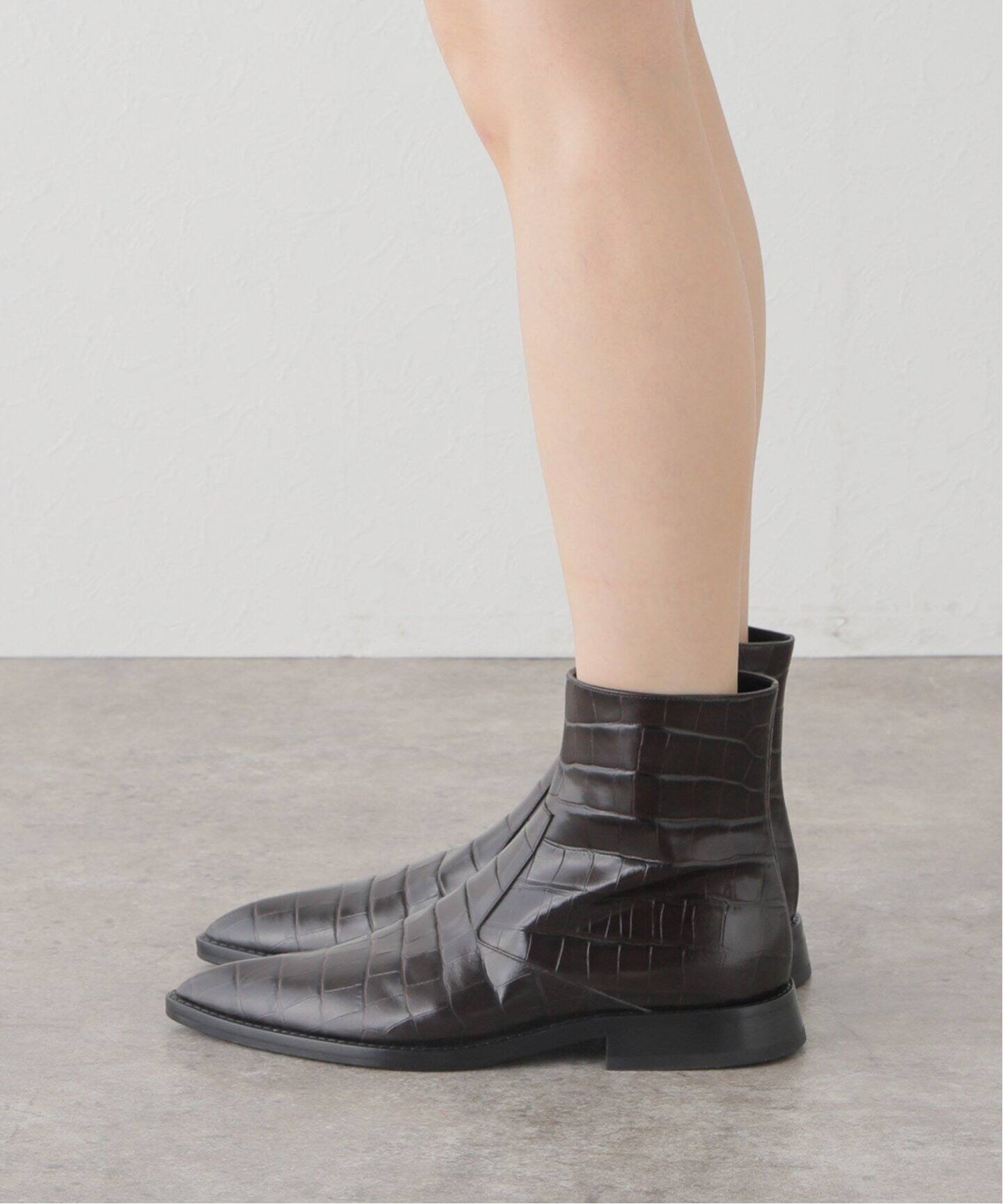 Victoria Beckham/ヴィクトリア ベッカム】 EMBOSSED CROC CALF ブーツ 