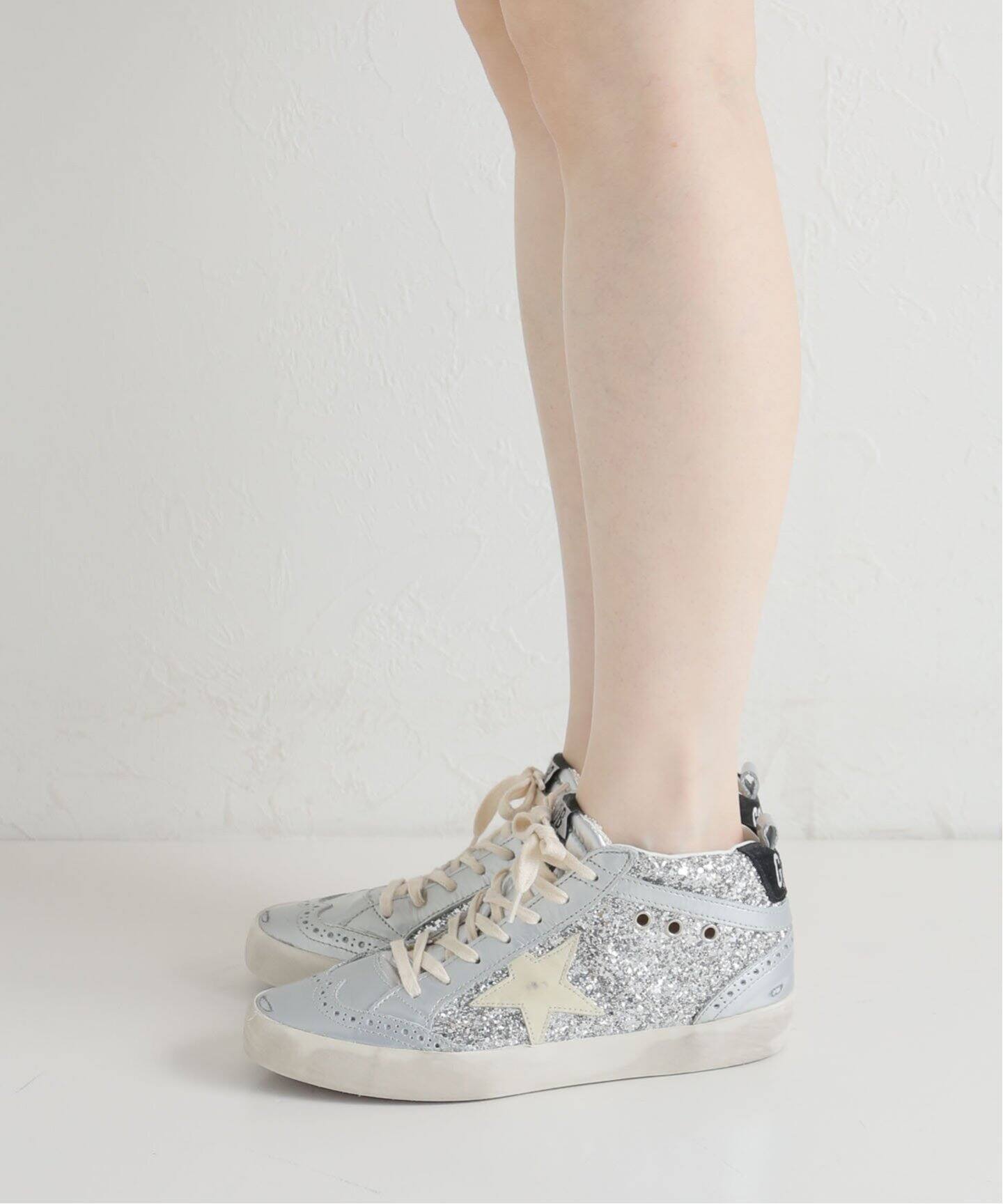 GOLDEN GOOSE / ゴールデングース】 MID STAR GLITTER（スニーカー  