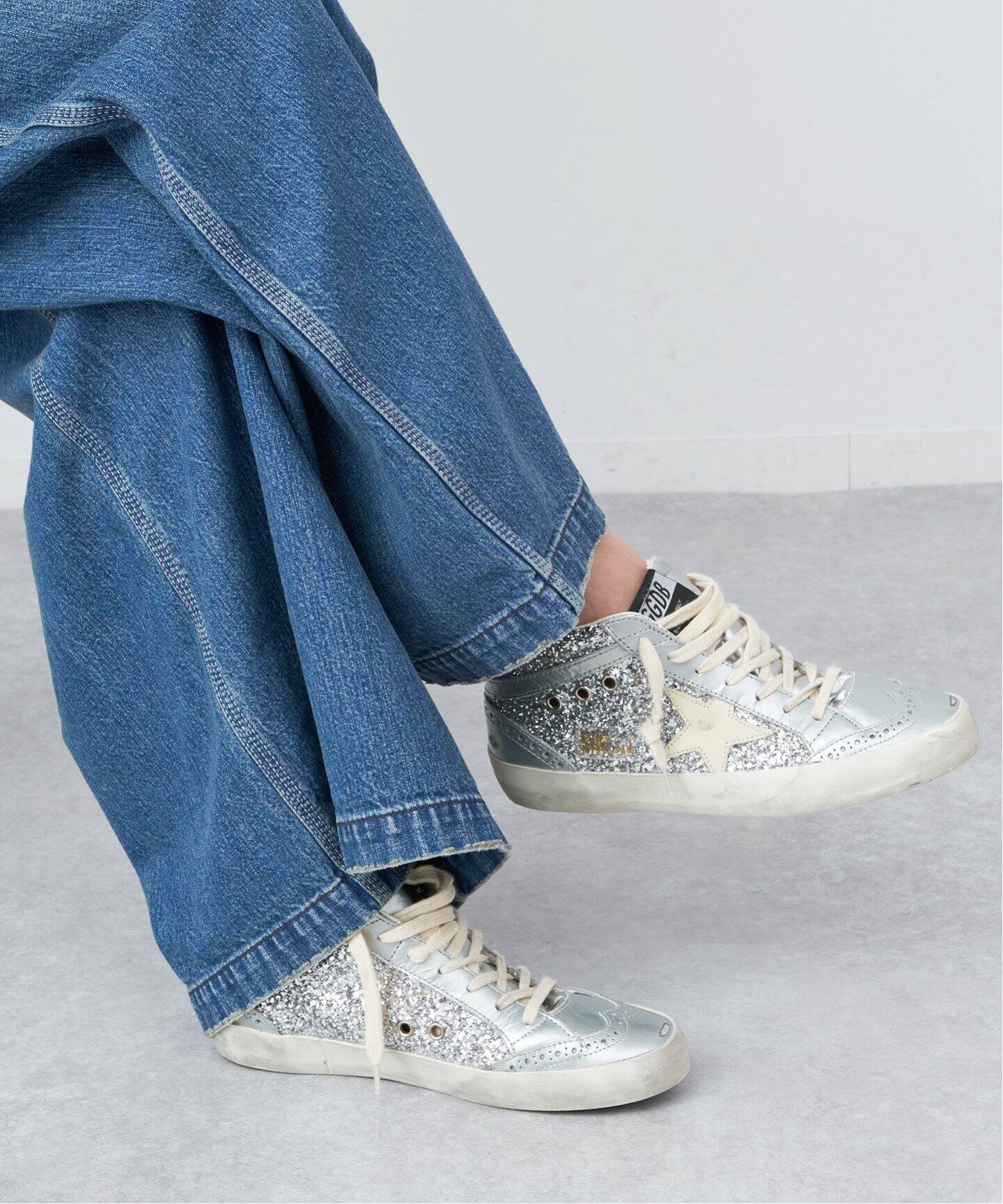 GOLDEN GOOSE / ゴールデングース】 MID STAR GLITTER（スニーカー 