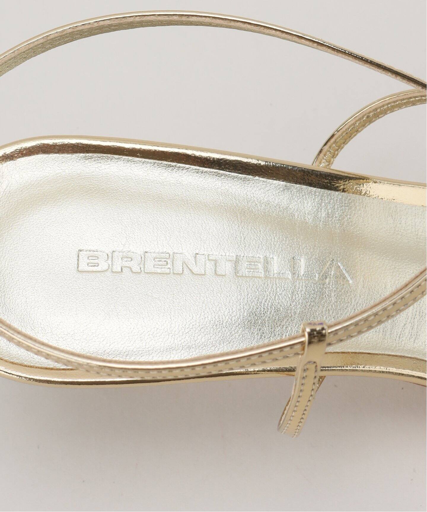 BRENTELLA/ブレンテッラ】GOLD STRAP サンダル(5.5cm)（サンダル 