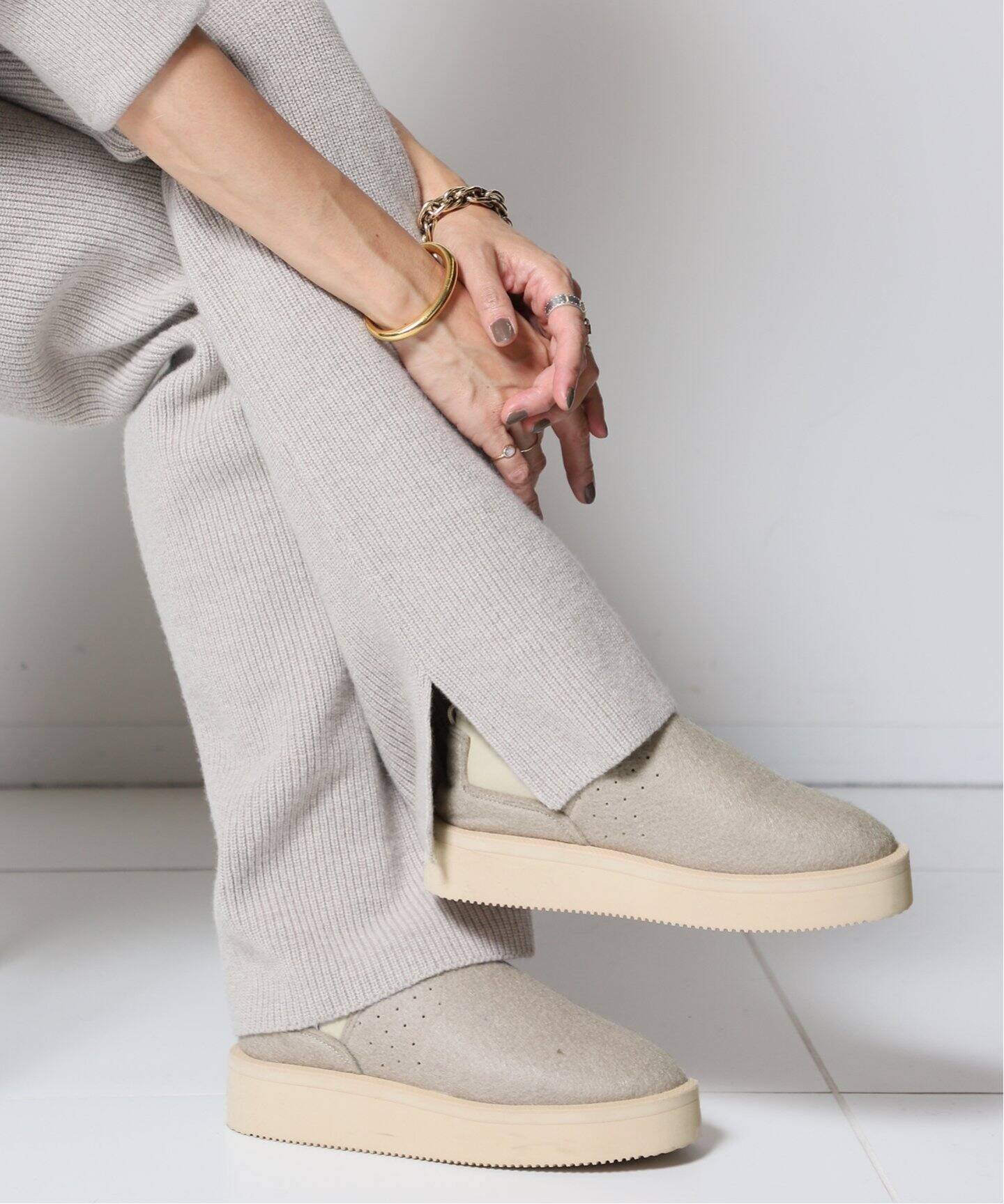 スイコックSUICOKEムートンスリッポンSpick &S pan ベージュ24  