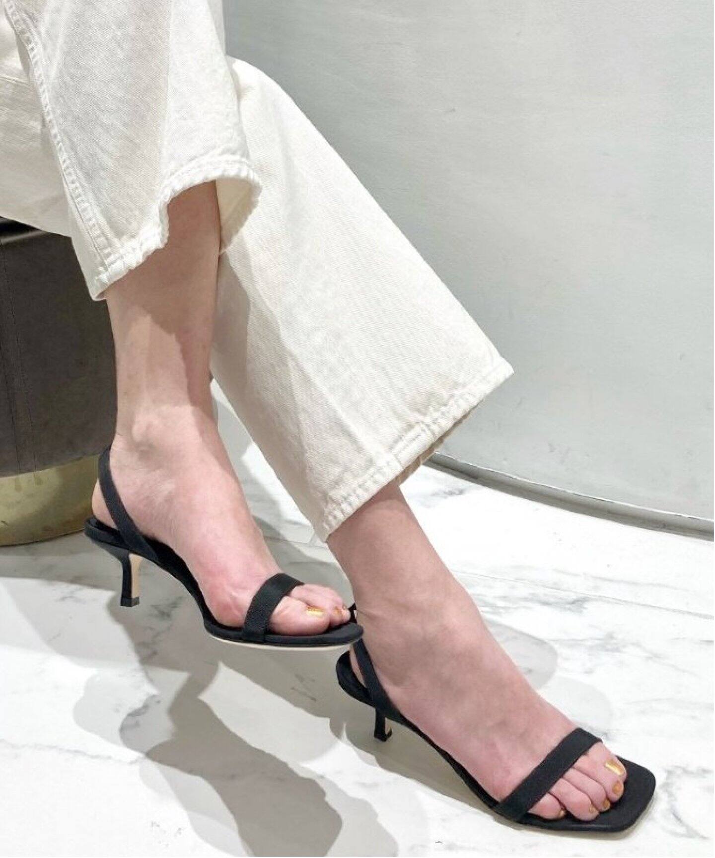 BRENTA/ブレンタ】GROS GRAIN STRAP サンダル(5.5cm)（サンダル  