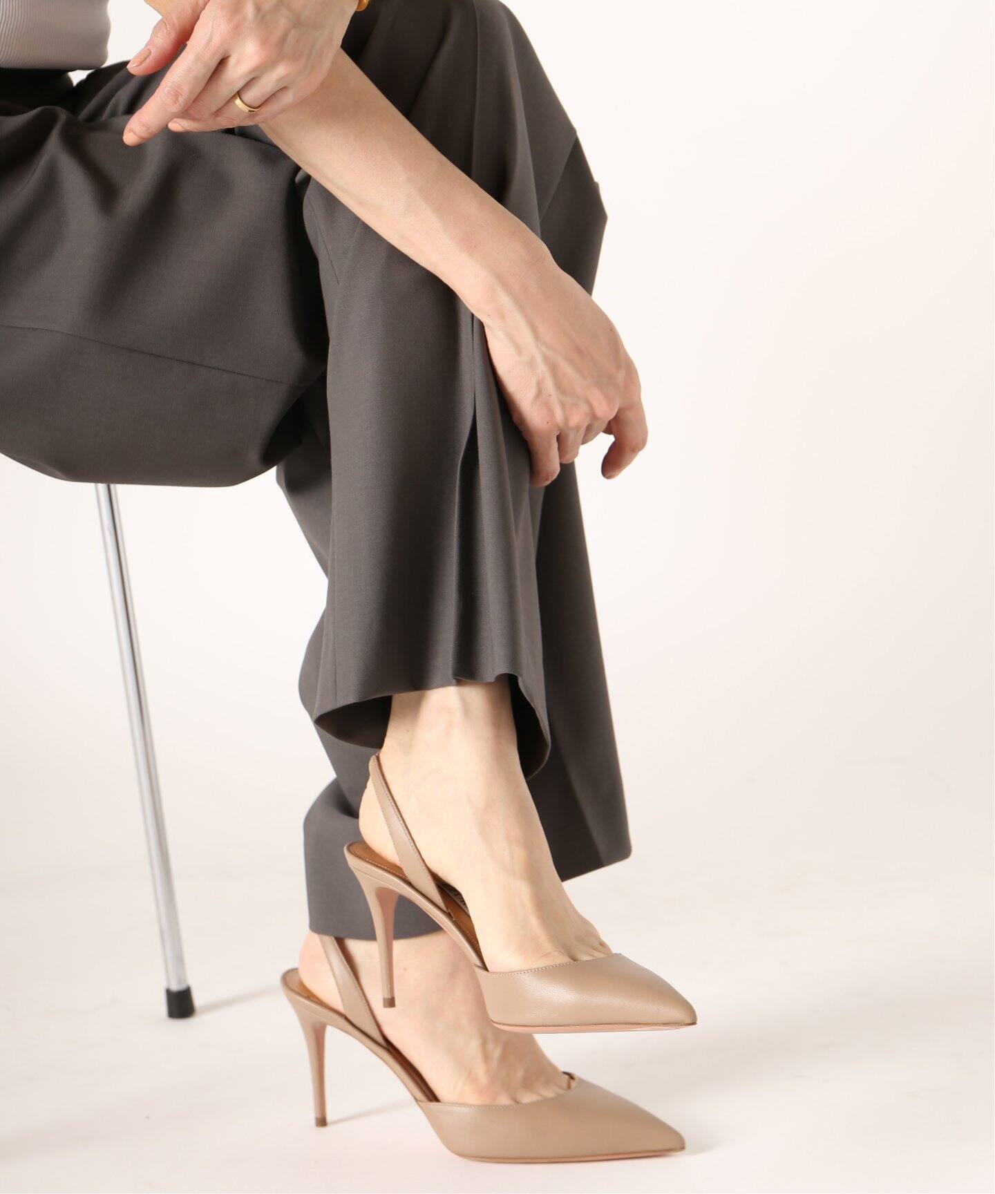 AQUAZZURA/アクアズーラ】POINTED BACKSTRAP パンプス（パンプス 