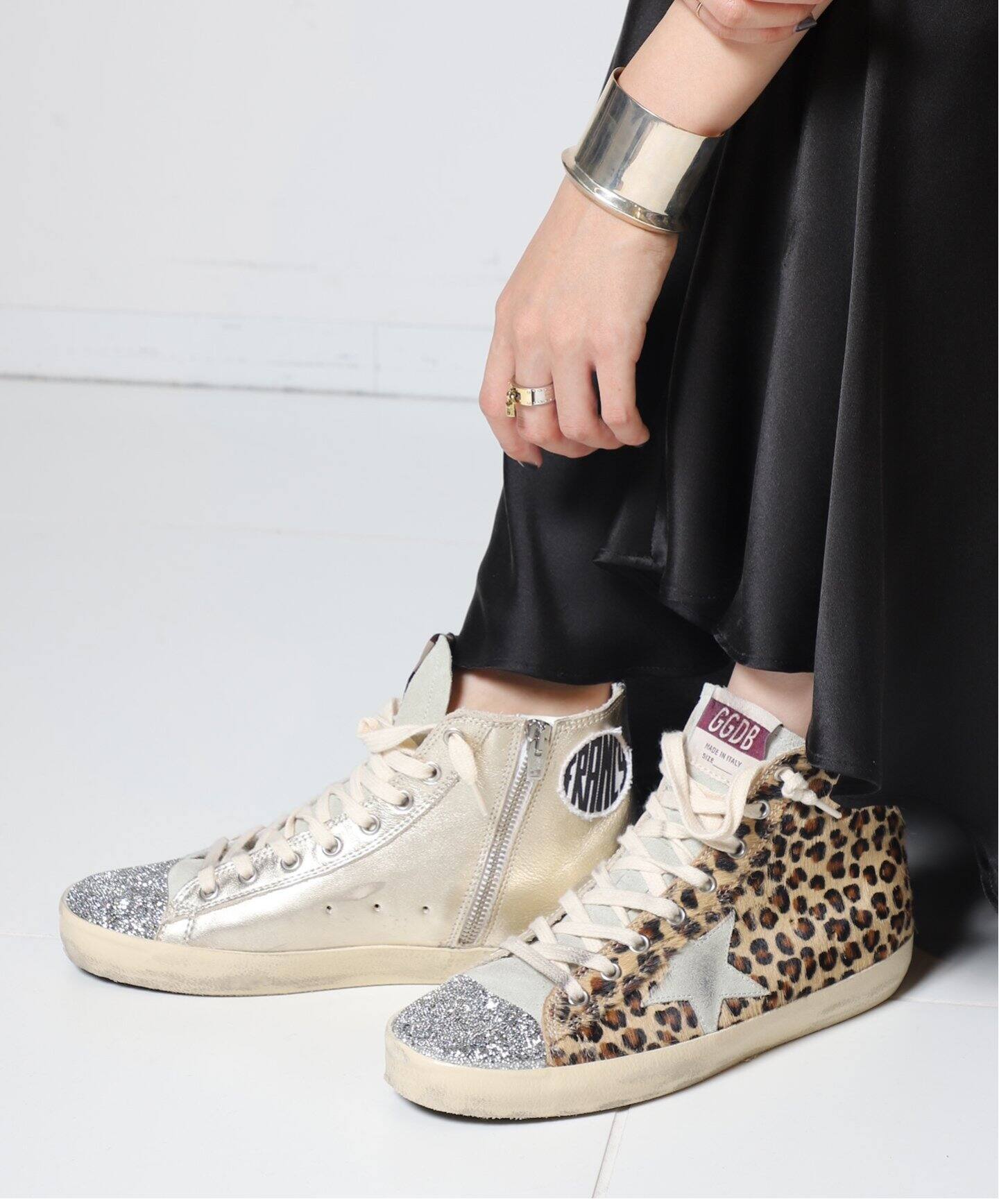 GOLDEN GOOSE/ゴールデングース】ZEBRA CRYSTAL TOE FRANCY スニーカー  