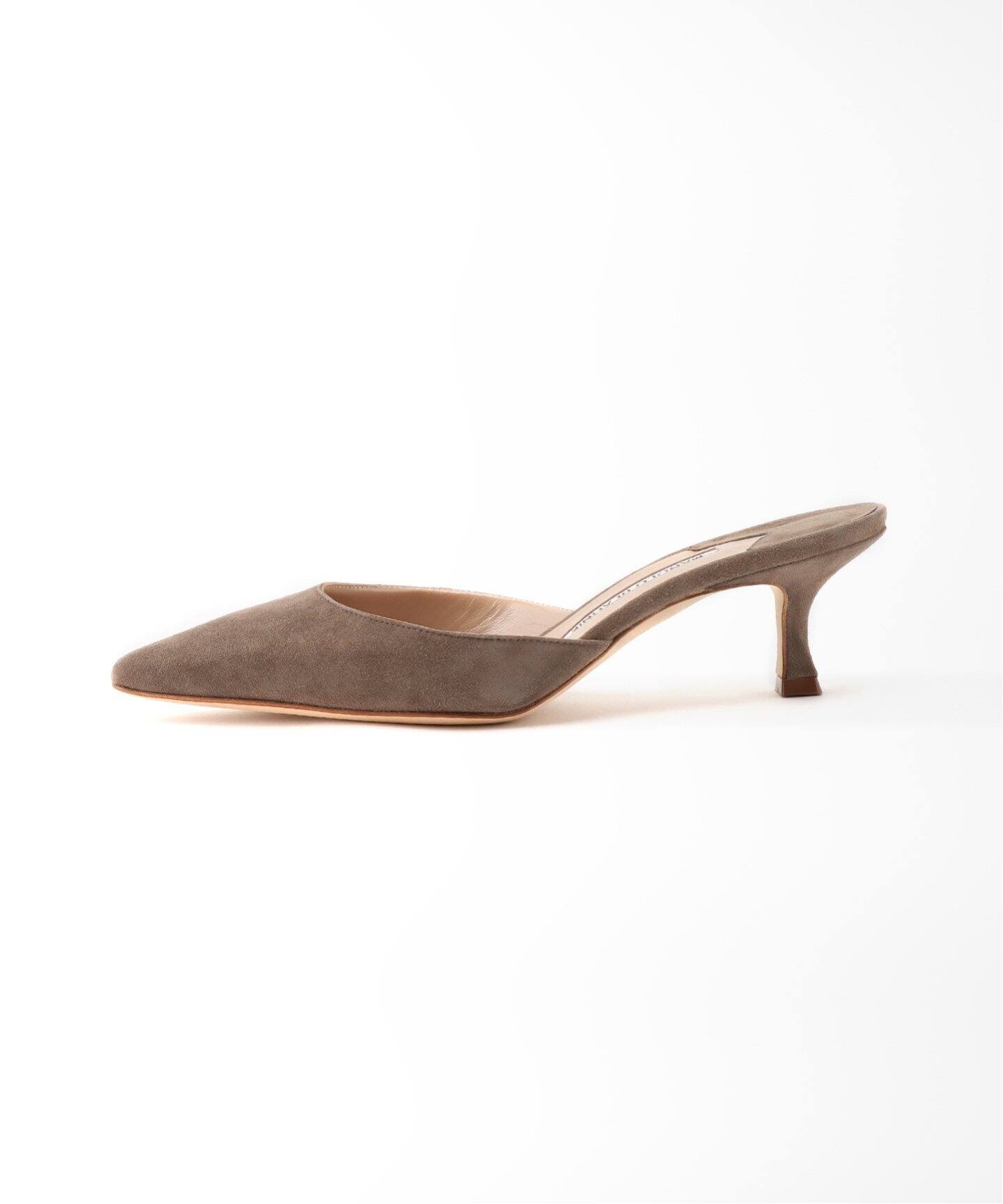 MANOLO BLAHNIK/マノロ ブラニク】CAROLYNE MULE 5cm Heal（パンプス 