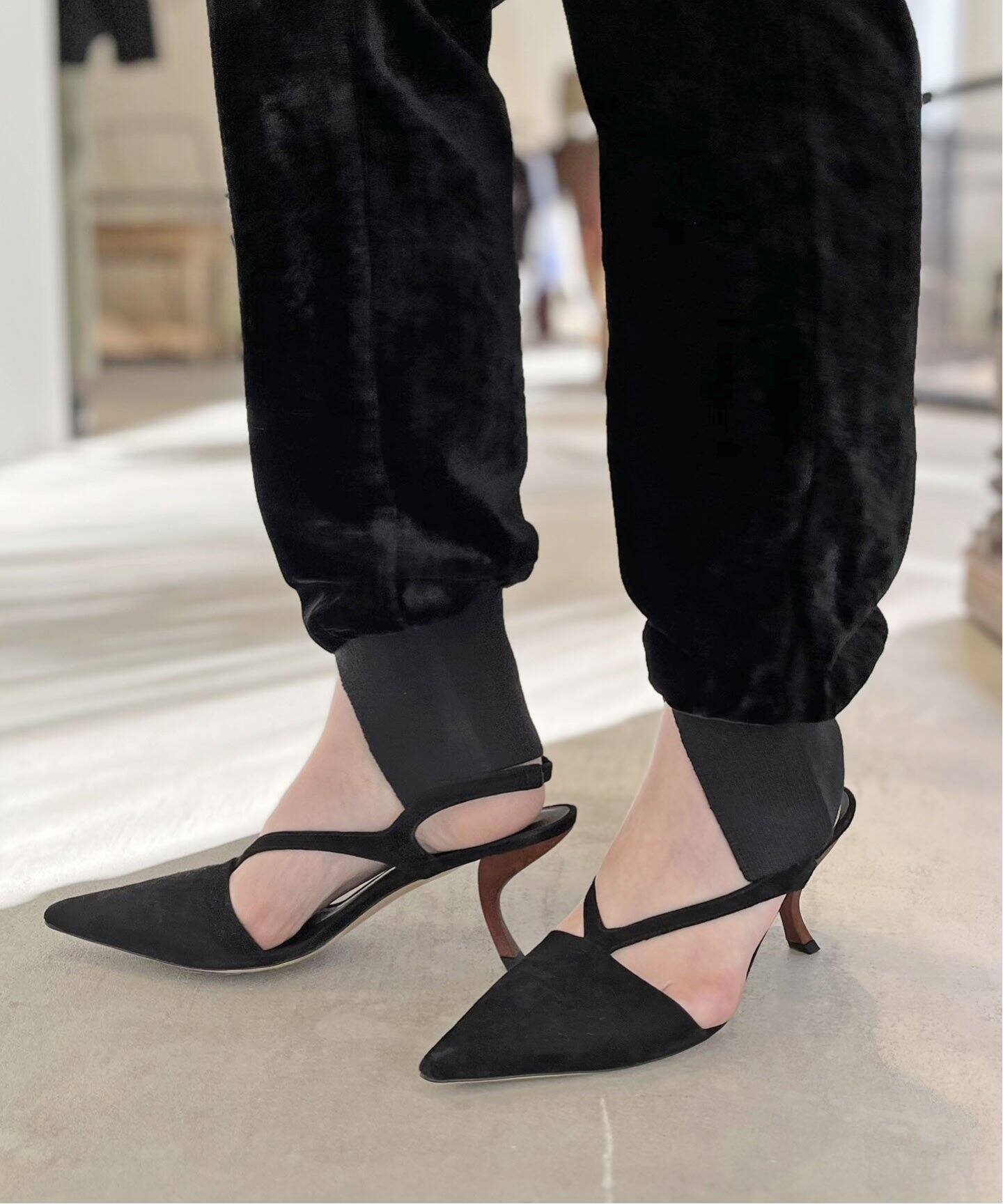 GIA / RHW】Suede Heel Pumps（パンプス）｜L 
