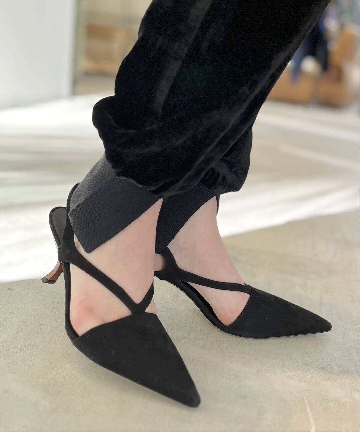 GIA / RHW】Suede Heel Pumps（パンプス）｜L 