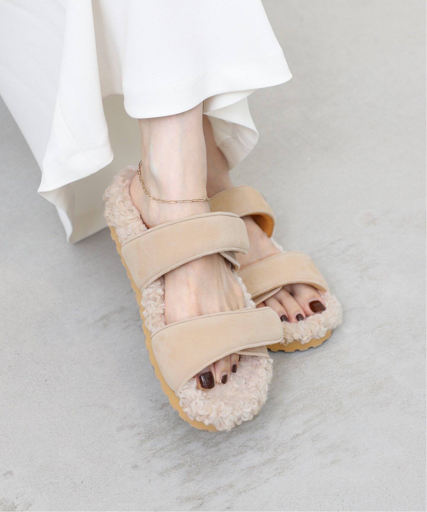 GIA BORGHINI/ジア ボルギーニ】 DOUBLE STRAP BOA SANDAL（サンダル  