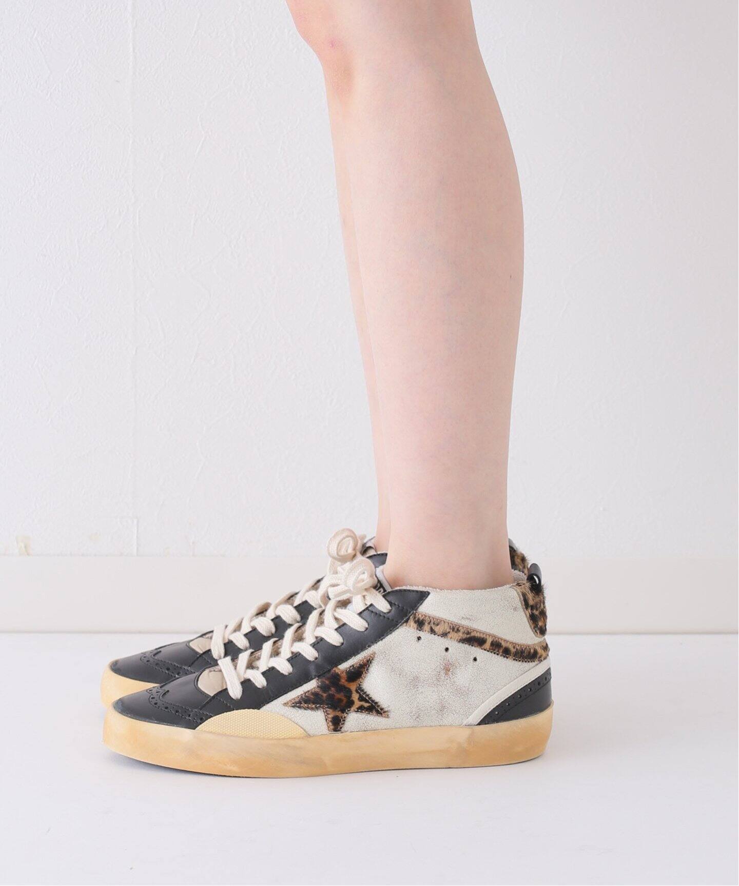 GOLDEN GOOSE / ゴールデングース】MID STAR VINTAGE LEATHER SN 
