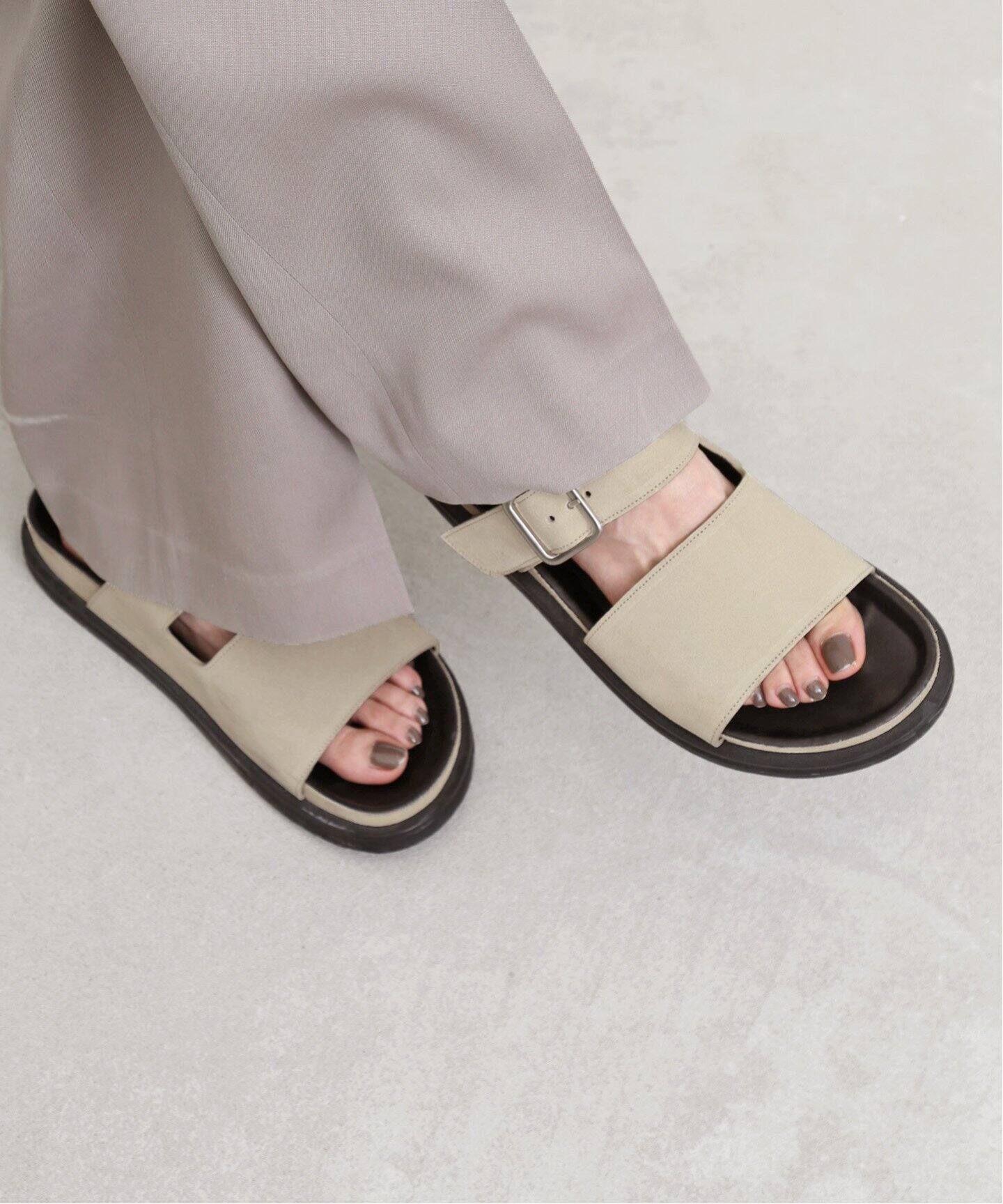 STUDIO NICHOLSON/スタジオ ニコルソン】SUEDE SANDAL（サンダル）｜L  