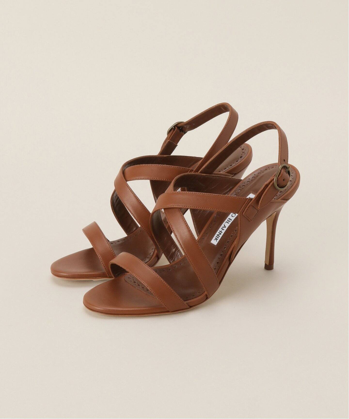 MANOLO BLAHNIK/マノロ ブラニク】SINGANU LEATHER 9cm HEEL（その他 