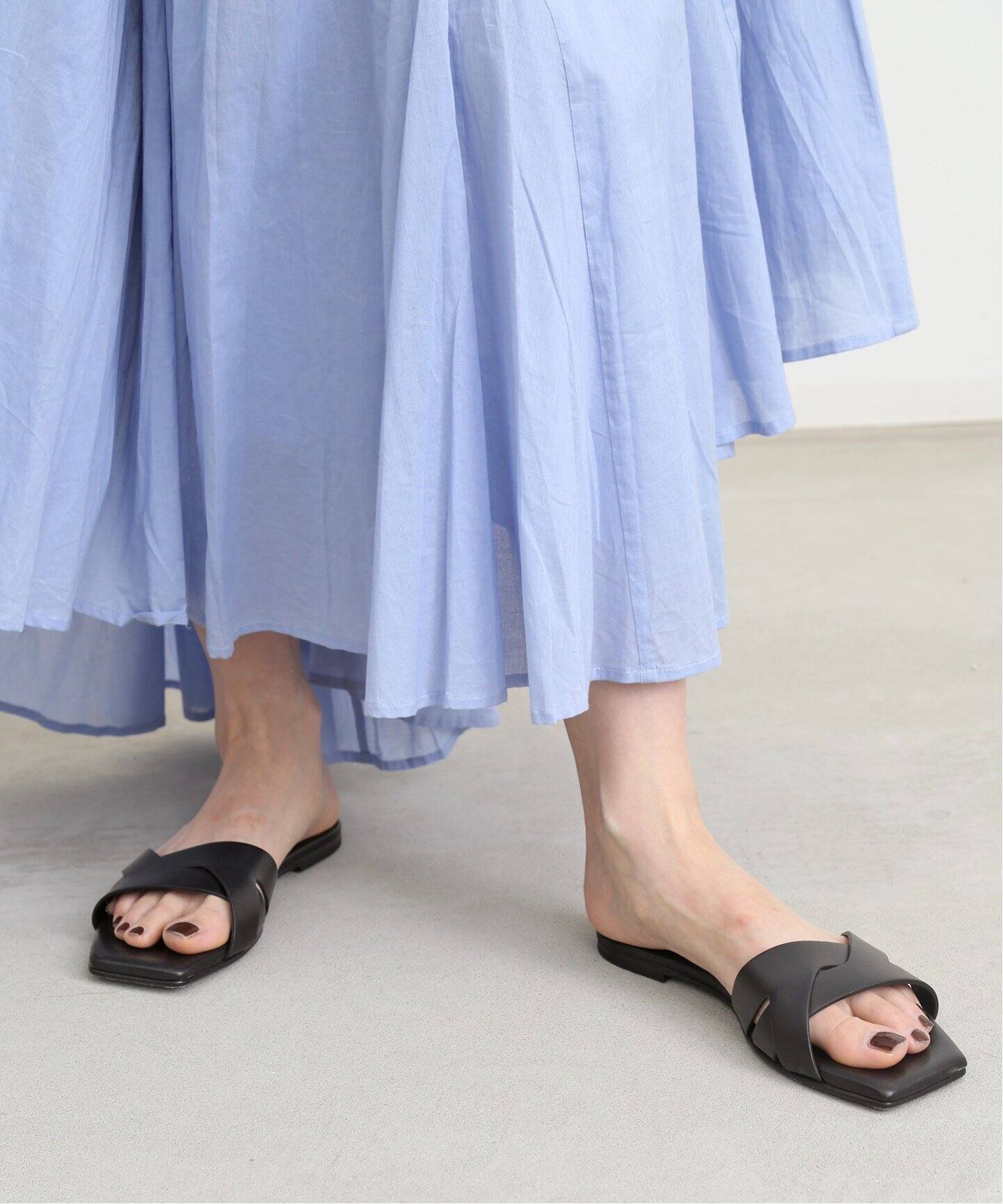 DEA SANDALS CAPRI】FLAT SQUARE SANDAL（サンダル）｜L
