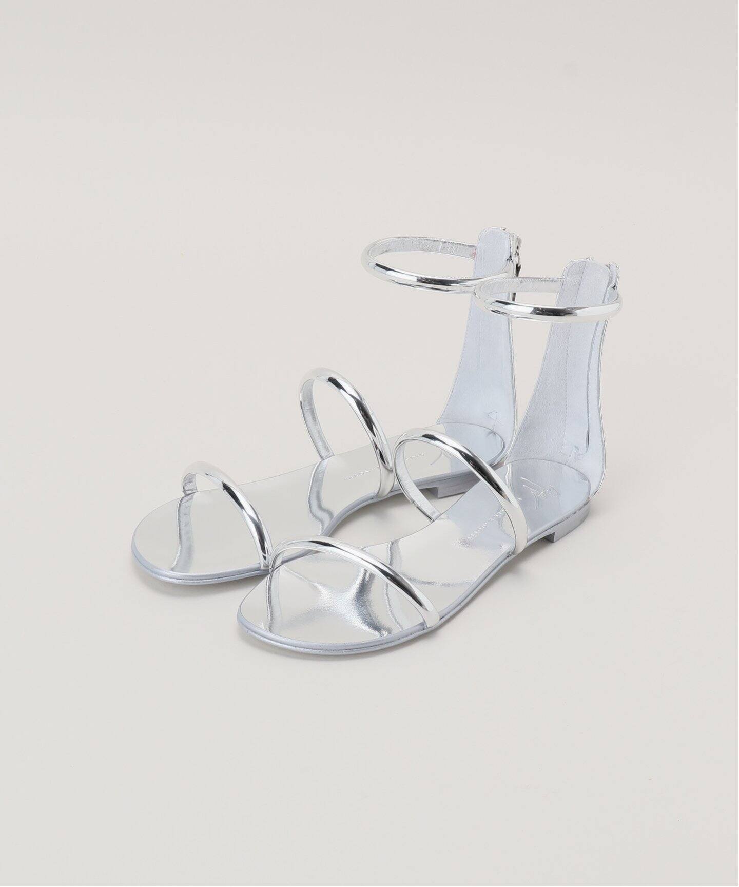 GIUSEPPE ZANOTTI/ジュゼッペ ザノッティ】metallic 3strap sandal  
