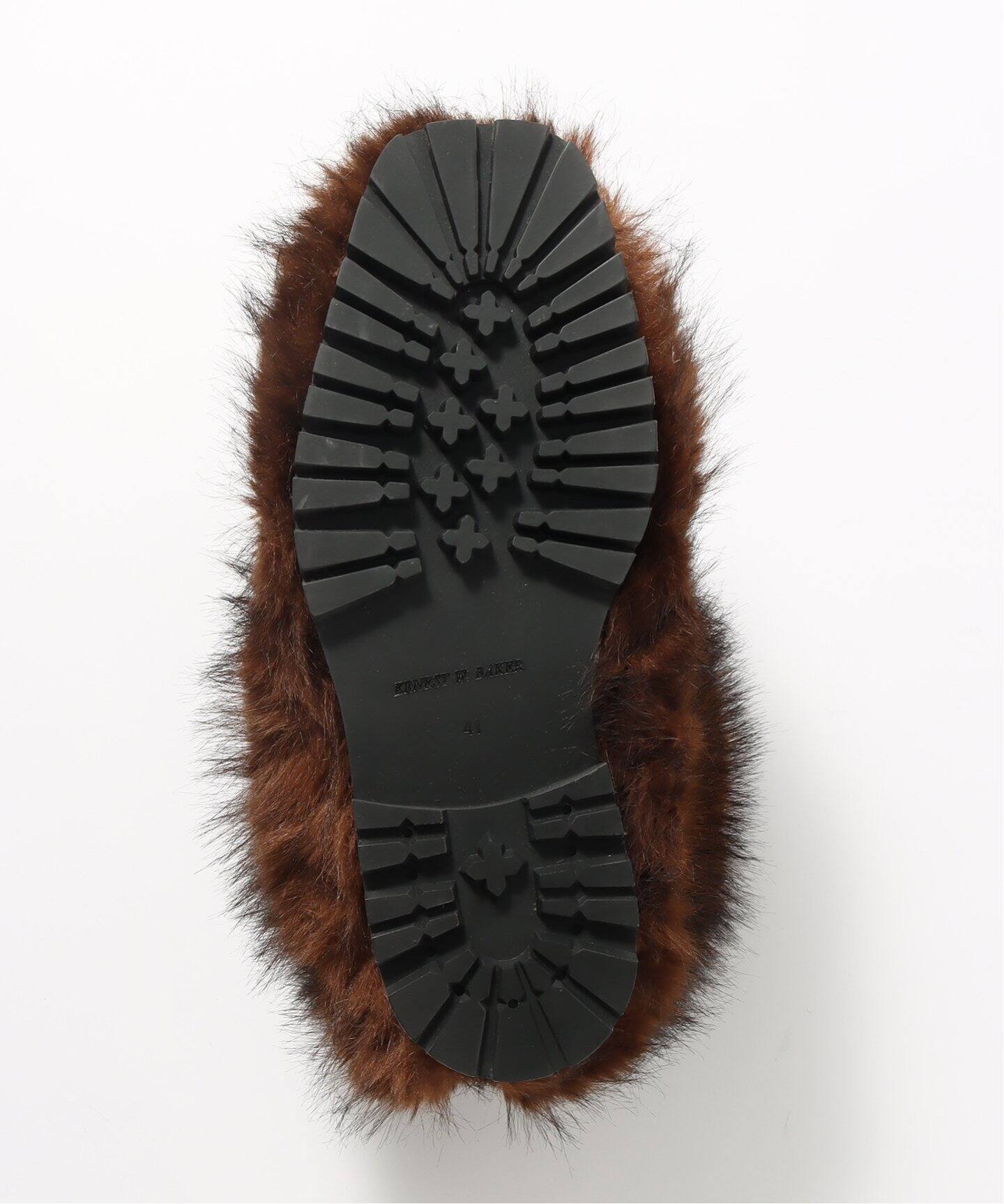 ERNEST W. BAKER / アーネストダブルベイカー】FAUX-FUR BOOTS 