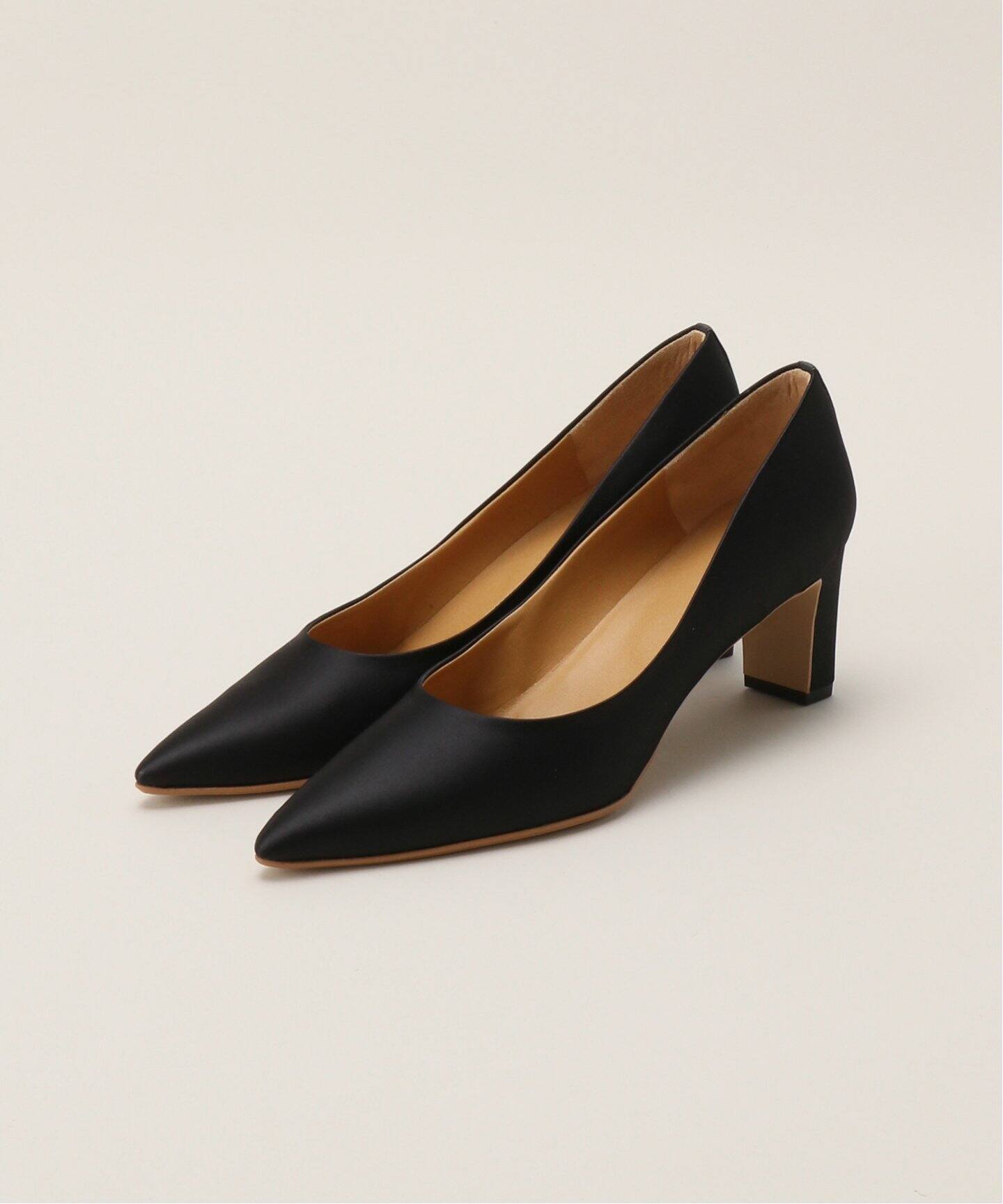KATIM(カチム)】black satin pumps（パンプス）｜EDIT.FOR LULU 