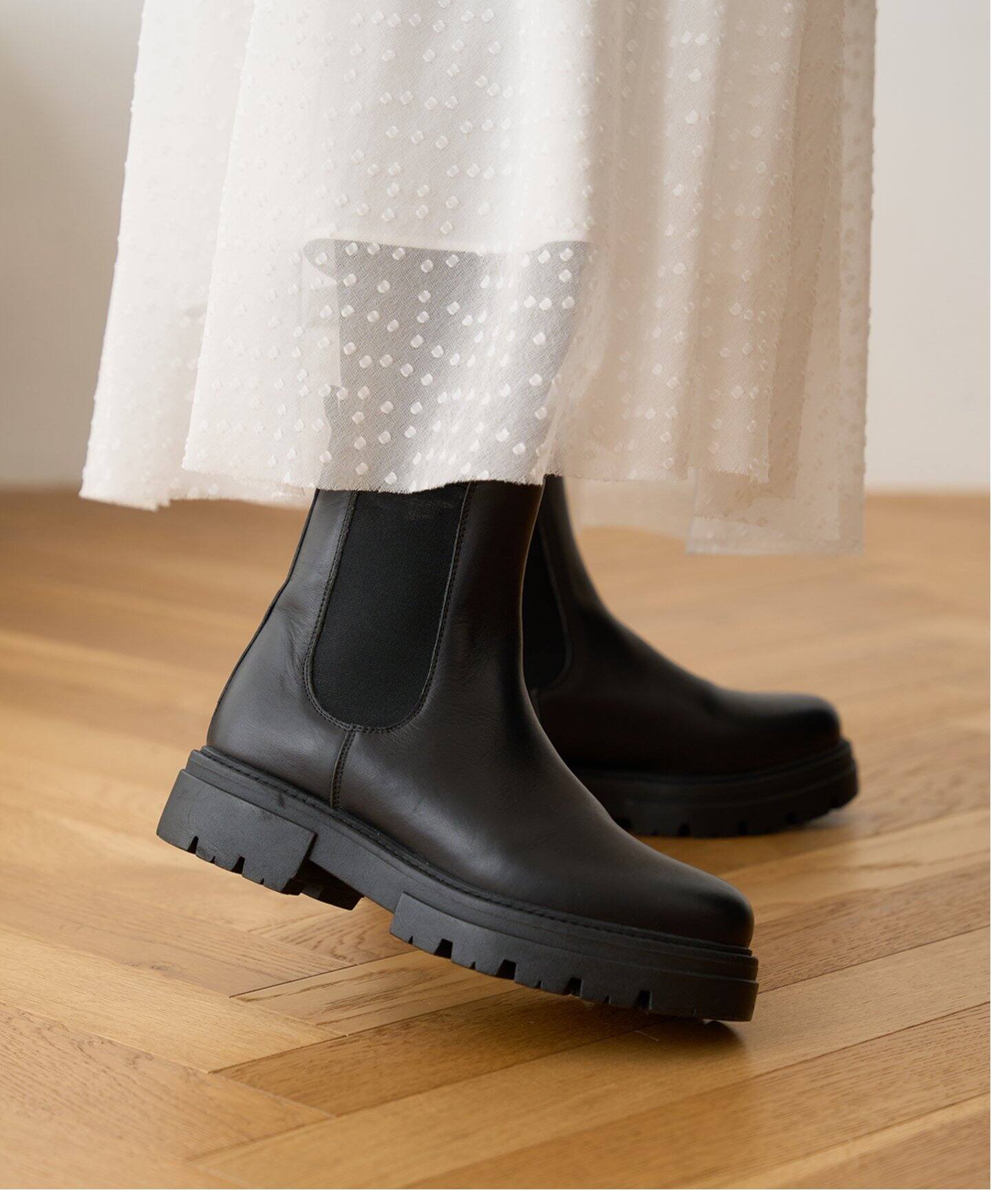 REMME/レメ】CHELSEA BOOTS / サイドゴアブーツ（ブーティ・ショート 