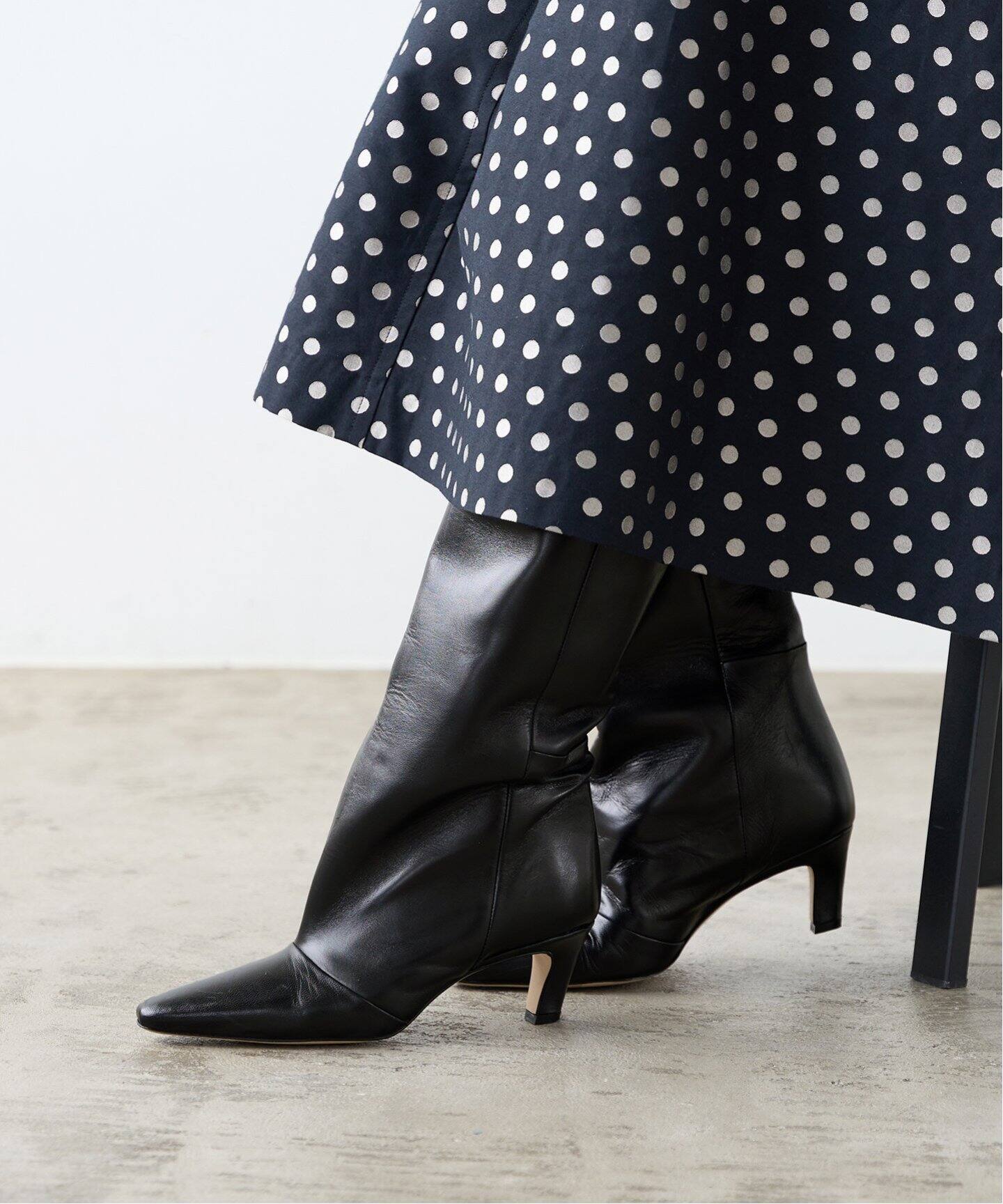 CORSO ROMA 9/コルソローマノーヴェ】POINTED LONG BOOTS / ロング 
