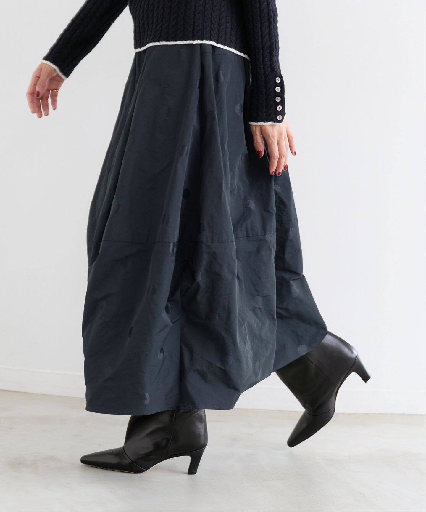 CORSO ROMA 9/コルソローマノーヴェ】POINTED LONG BOOTS / ロング 