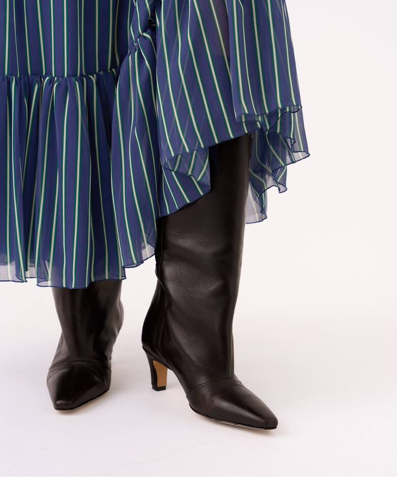 CORSO ROMA 9/コルソローマノーヴェ】POINTED LONG BOOTS / ロング 
