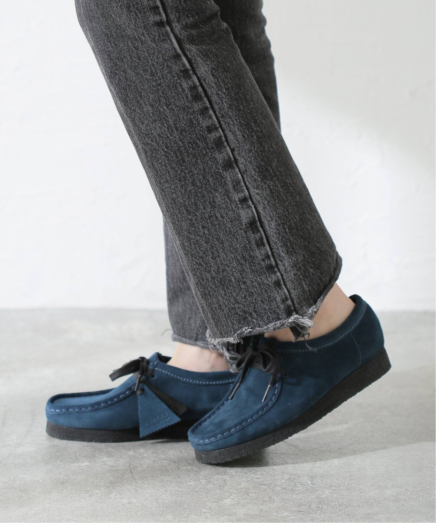 クラークスワラビーネイビー正規品 