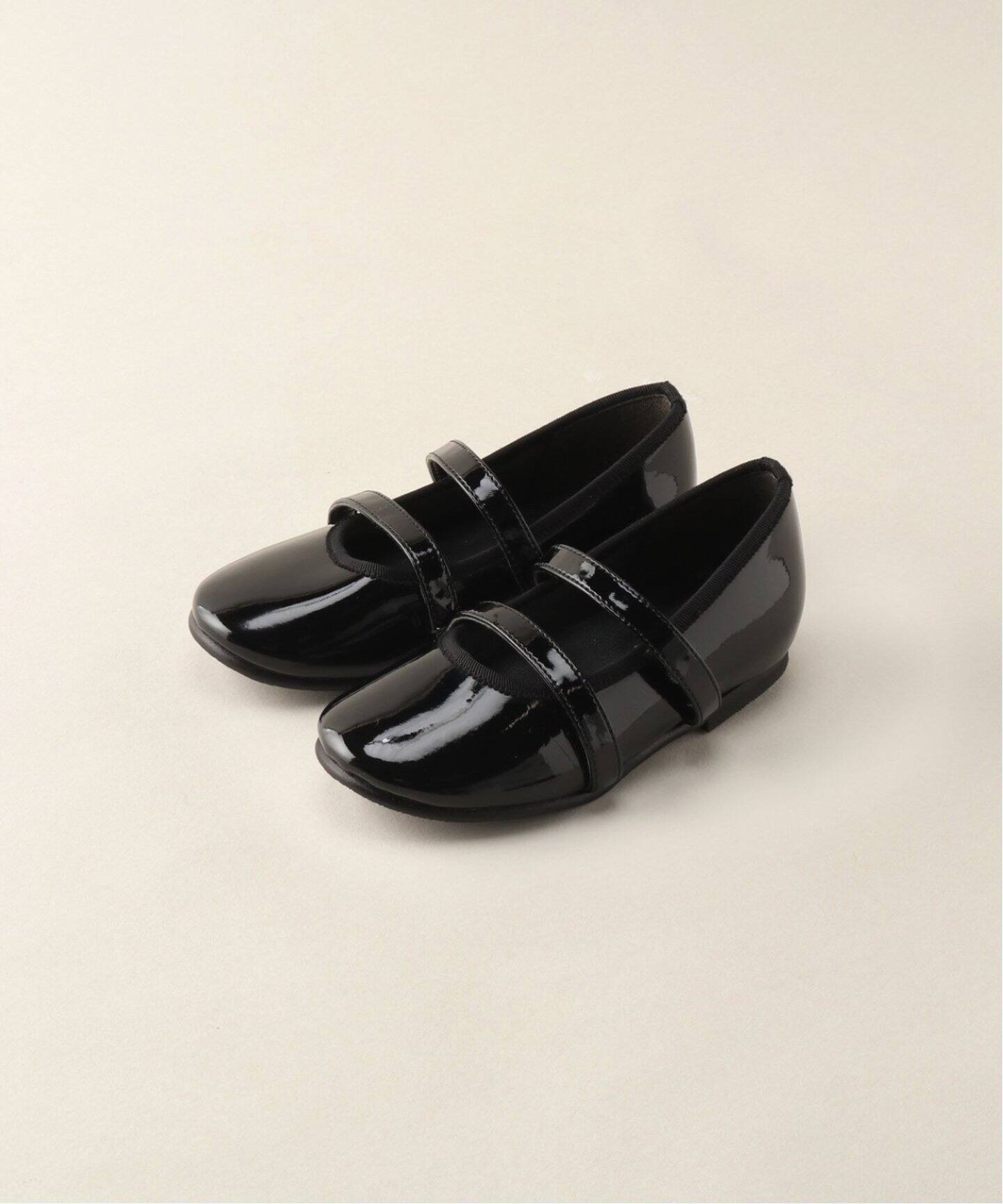 追加3》【BASIC】2バンドバレエシューズ baby-kids(14cm-22cm)（キッズ 