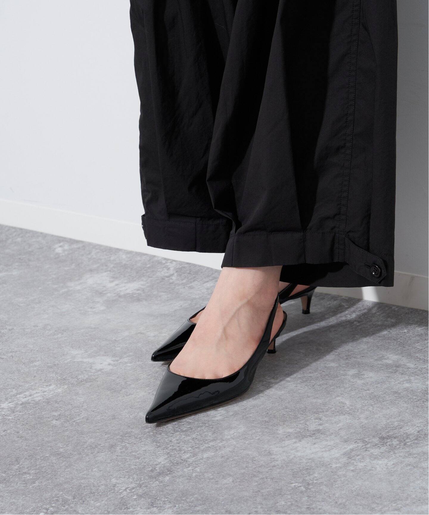 PELLICO/ペリーコ】 PATENT BACKSTRAP MULE 35 パンプス（パンプス  