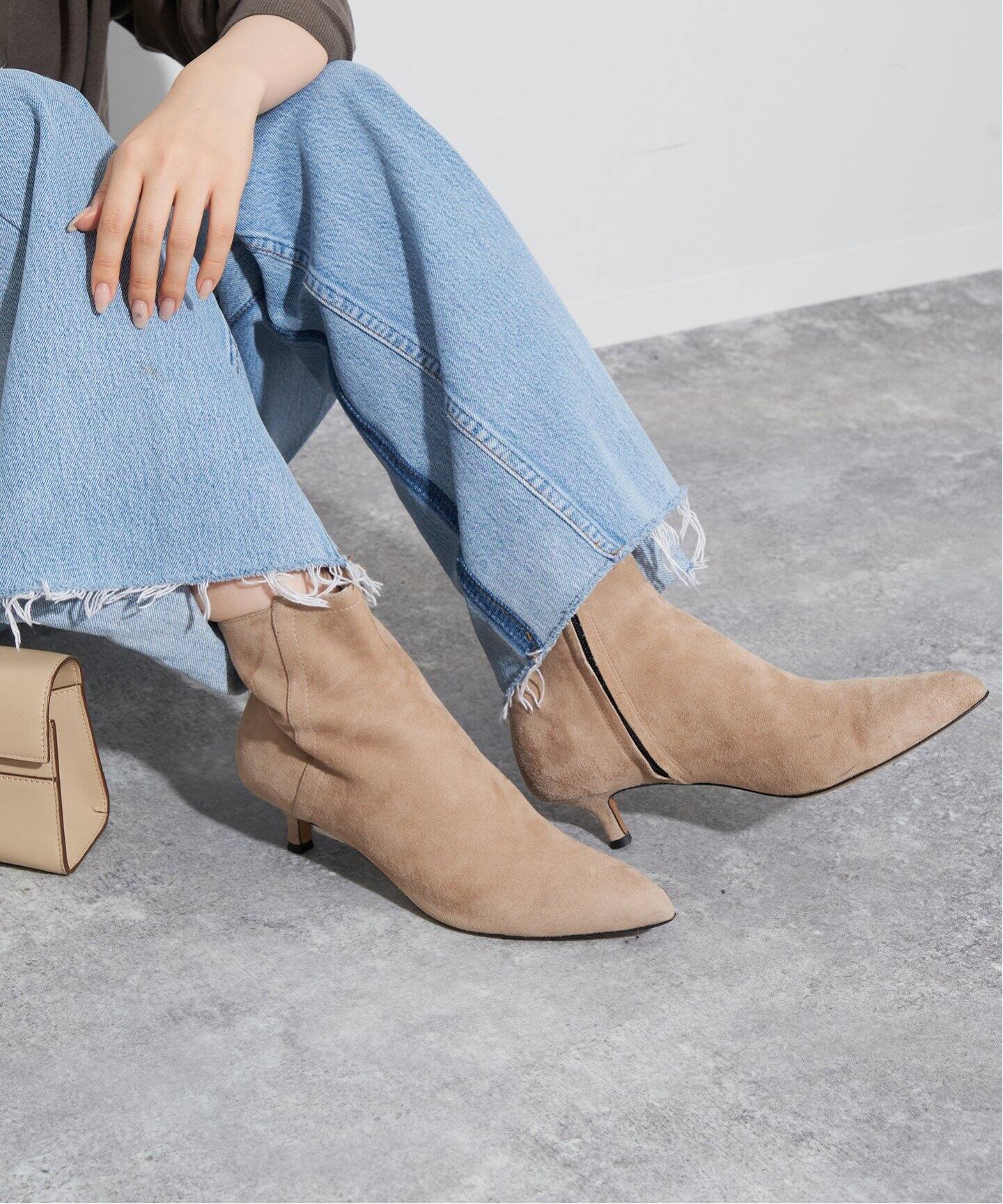 FABIO RUSCONI/ファビオルスコーニ】 SUEDE SHORT ブーツ（ブーティ  