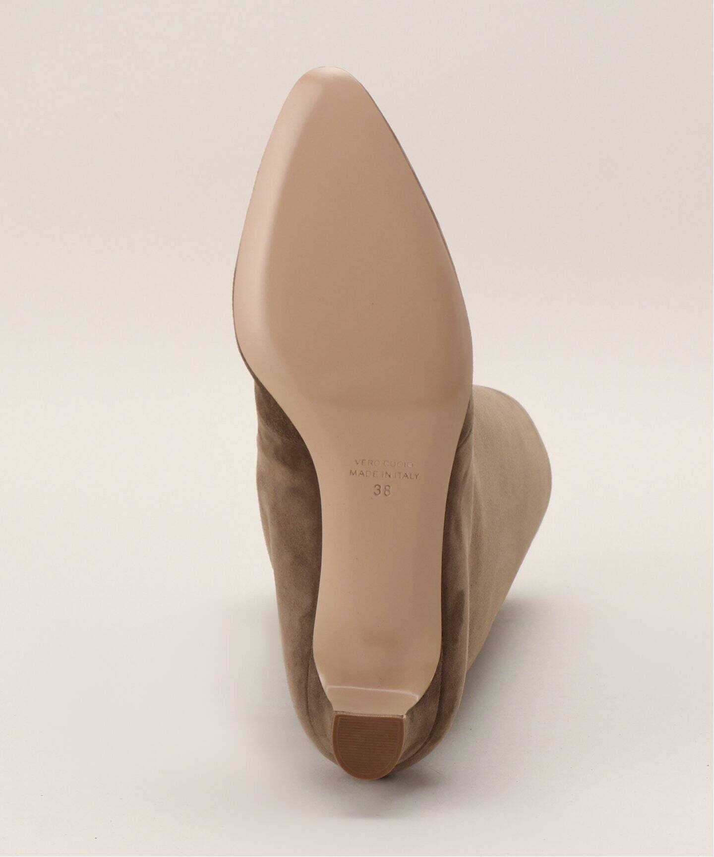 NEBULONI E. / ネブローニ】SUEDE HEEL 4.5 ブーツ（ベージュ 