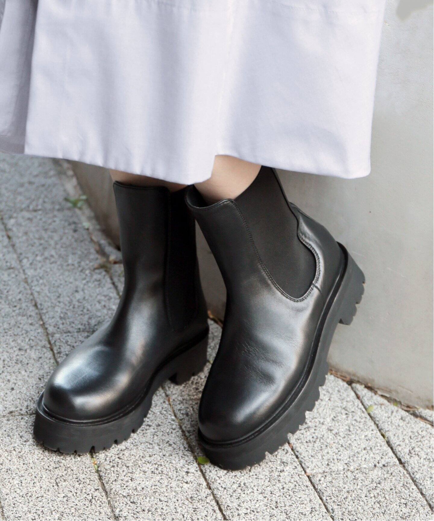 CAMINANDO/カミナンド】別注 TREK SOLE サイドゴアブーツ（ブーティ 