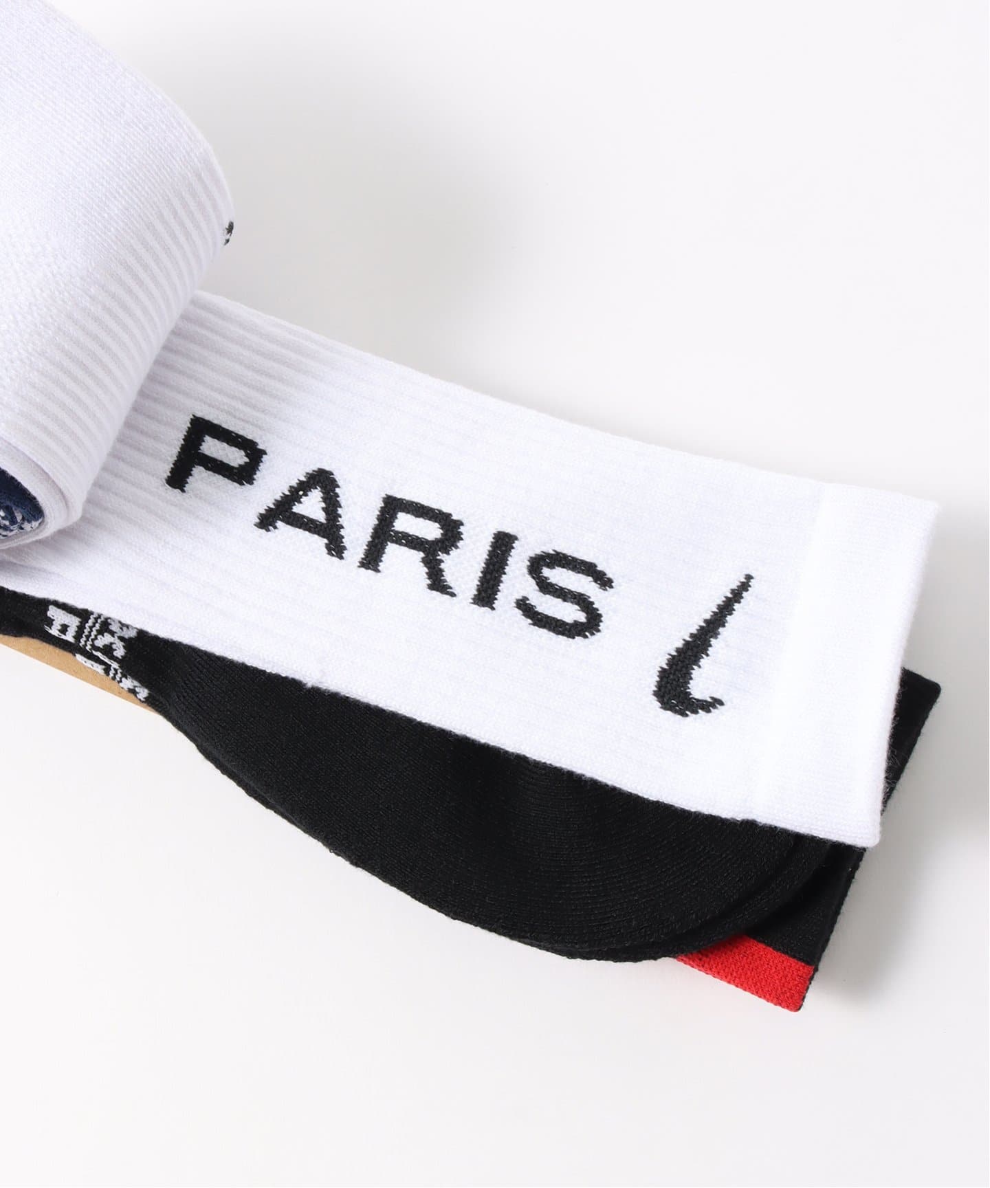 PSG パリサンジェルマン 靴下 ロゴ入り ソックス ３足セット EDIFICE｜【Paris Saint-Germain / パリ・サン=ジェルマン】 JP