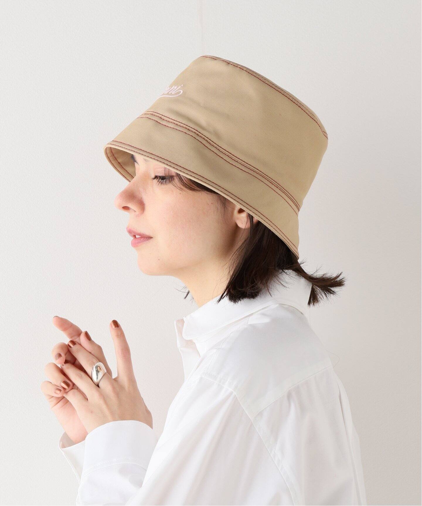 ≪一部店舗+WEB限定≫【MARNI/マルニ】BUCKET HAT WITH LOGO（ハット  